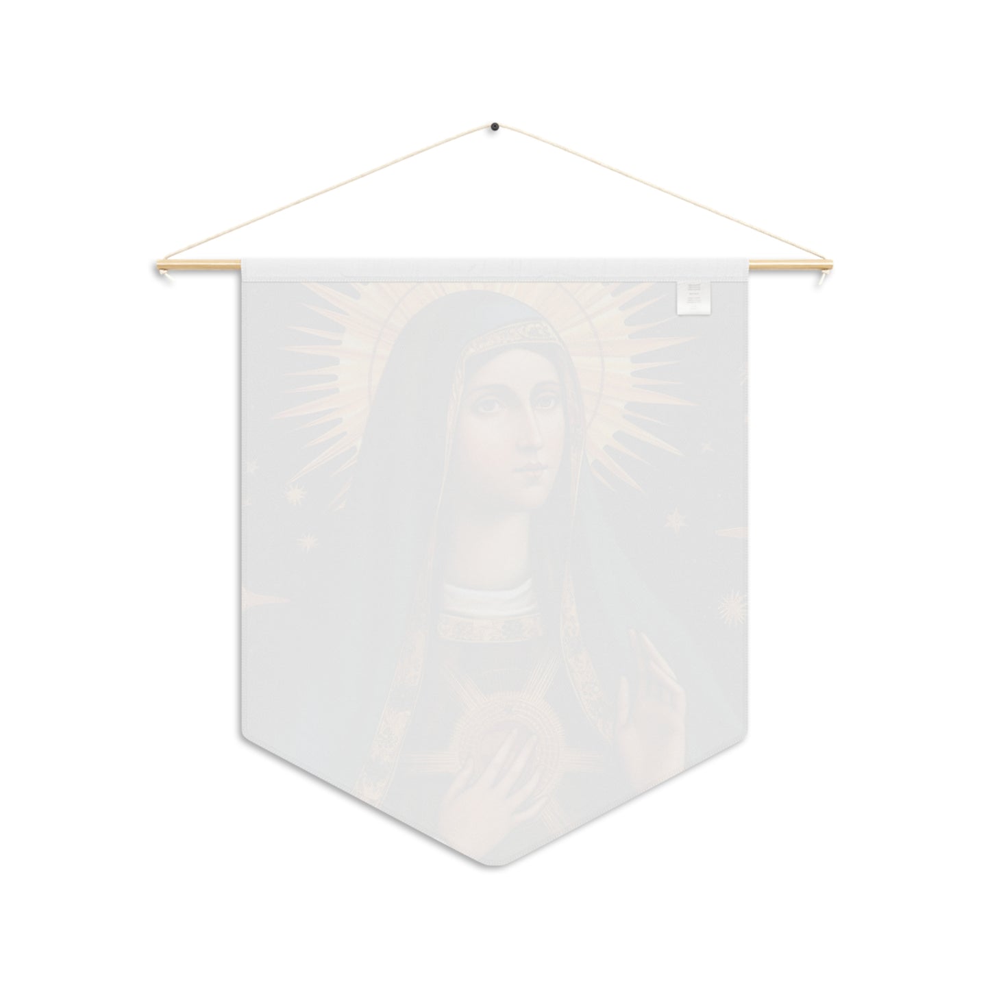 Saint Clare of Assisi Wall Banner / Wall Hanging - Catholic Home Art - Large Saint Art for your home - 18" x 21"