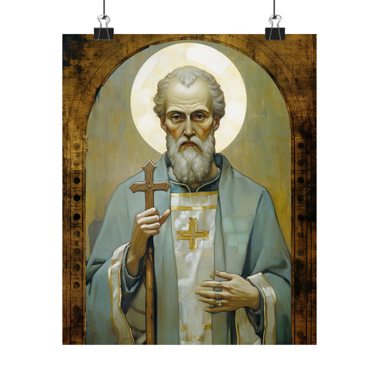 Saint Peter Chrysologus Print - Sanctified Souls Print - Multiple Sizes - Premium Matte Vertical Posters