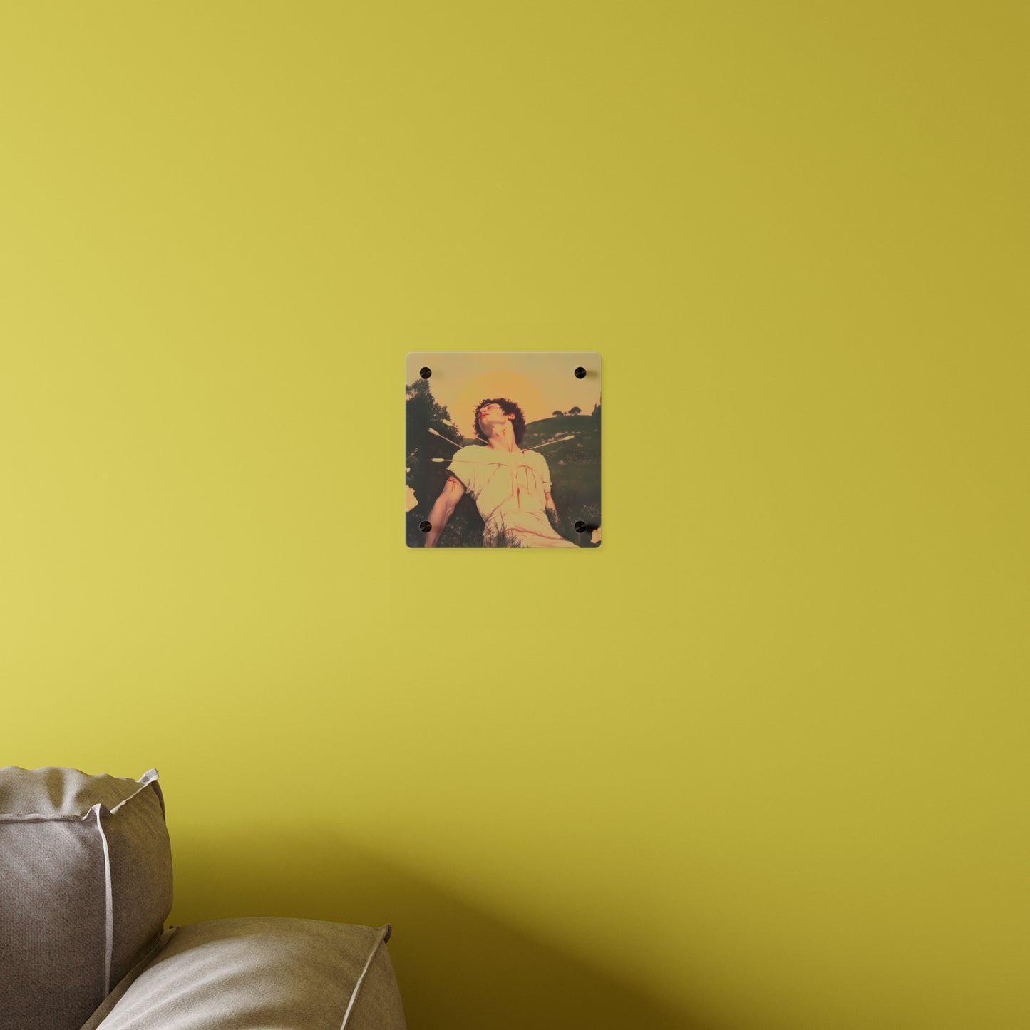 Saint Sebastian Wall Art Panel - Ready to Hang Acrylic Print - Catholic Saint Art - Patron Saint Print - No Frame needed