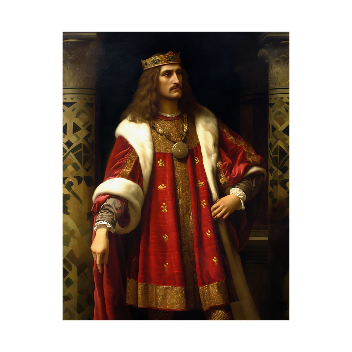 Saint Stephan the Great Print - Sanctified Souls Print - Multiple Sizes - Premium Matte Vertical Posters