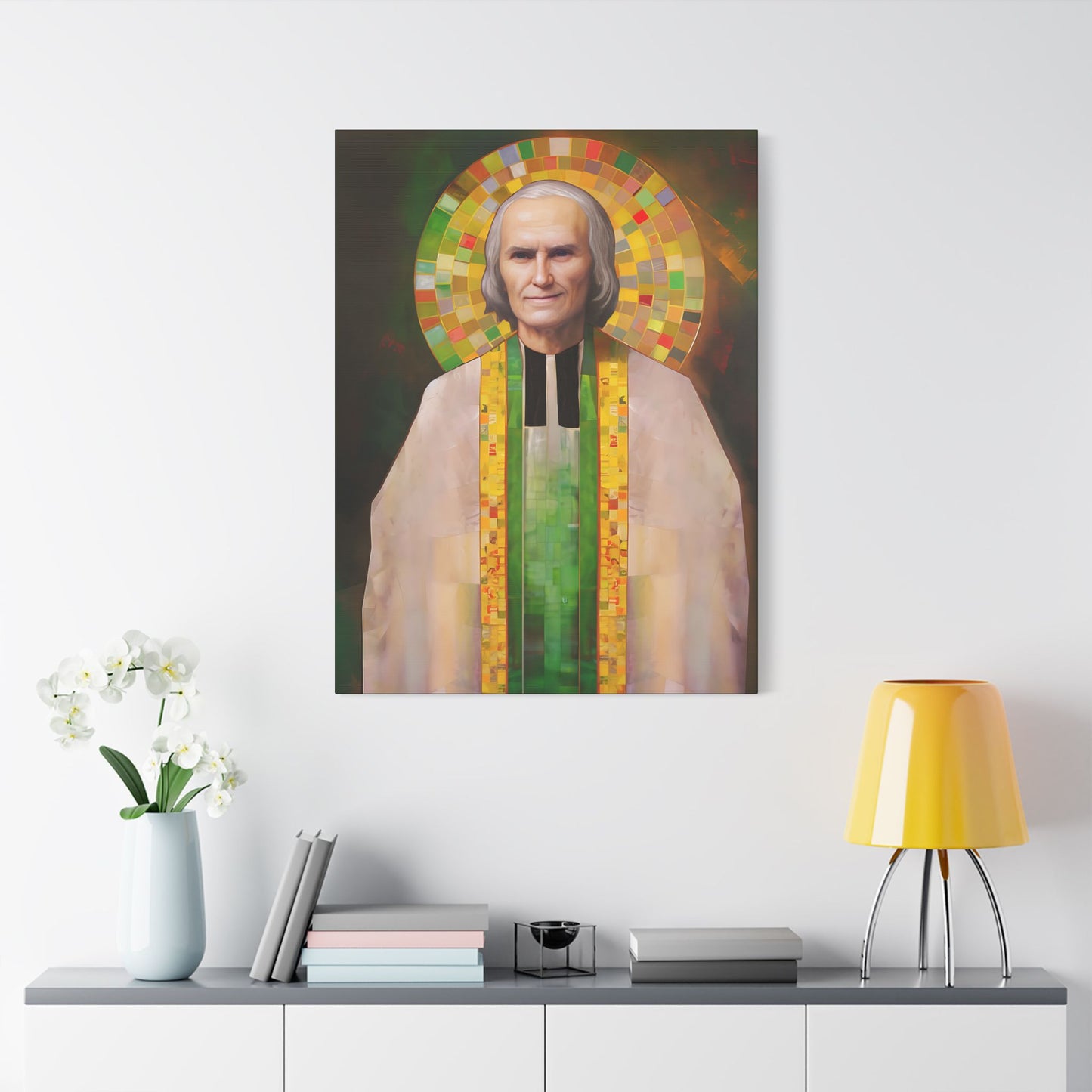 Saint John Vianney Canvas Print - Multiple Sizes - Catholic Home art - Museum Wrapped Canvas - Sanctified Souls Print