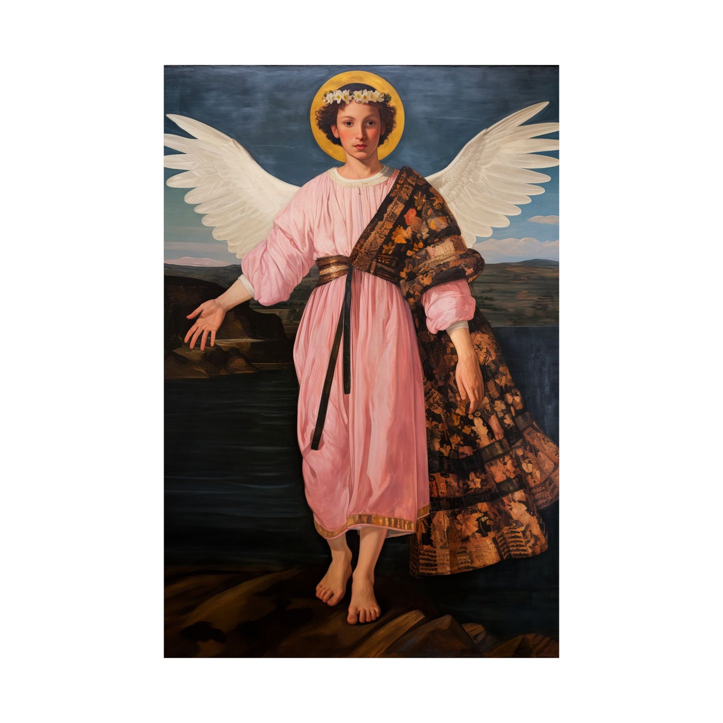 Saint Raphael the Archangel - Sanctified Souls Print - Multiple Sizes - Premium Matte Vertical Posters