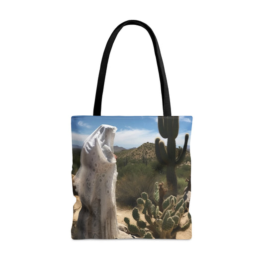 Saint Amma Sarah of the Desert Tote Bag - Catholic faith inspired carry-all purse - day to day bag - Desert Mothers Series