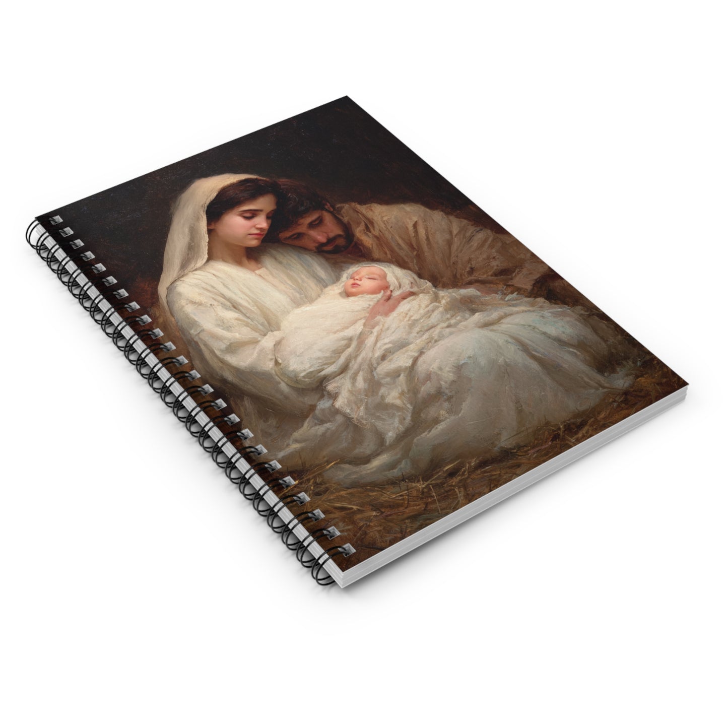 The Quiet Kingdom of the Holy Family - Sanctified Souls Art - Religious Based Notebook - Spiral Notebook