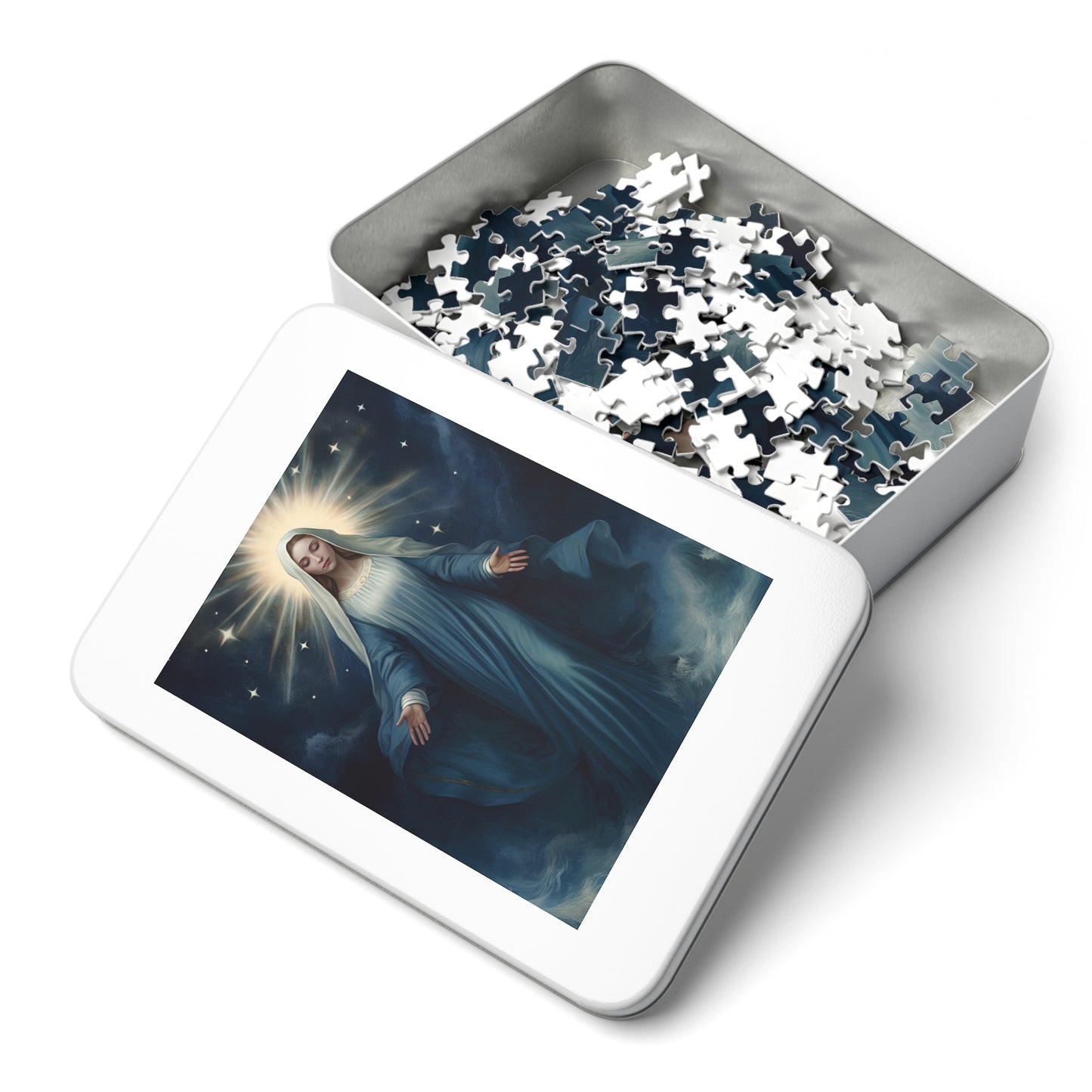 Our Lady Star of the Sea - Puzzle and Keepsake Tin - Religious Jigsaw Puzzle (30, 110, 252, 500,1000-Piece) - Religious Puzzle