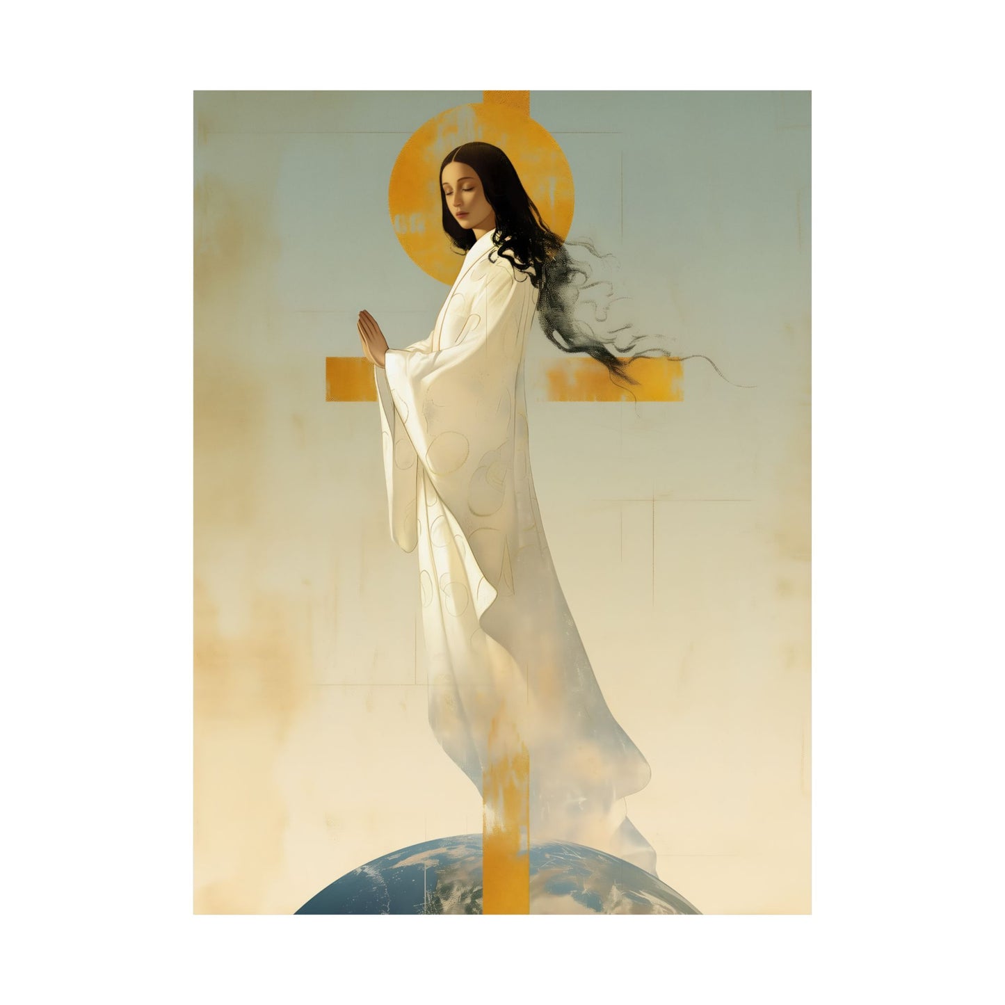 Our Lady of Akita - Mother Mary - Sanctified Souls Print - Multiple Sizes - Premium Matte Vertical Posters