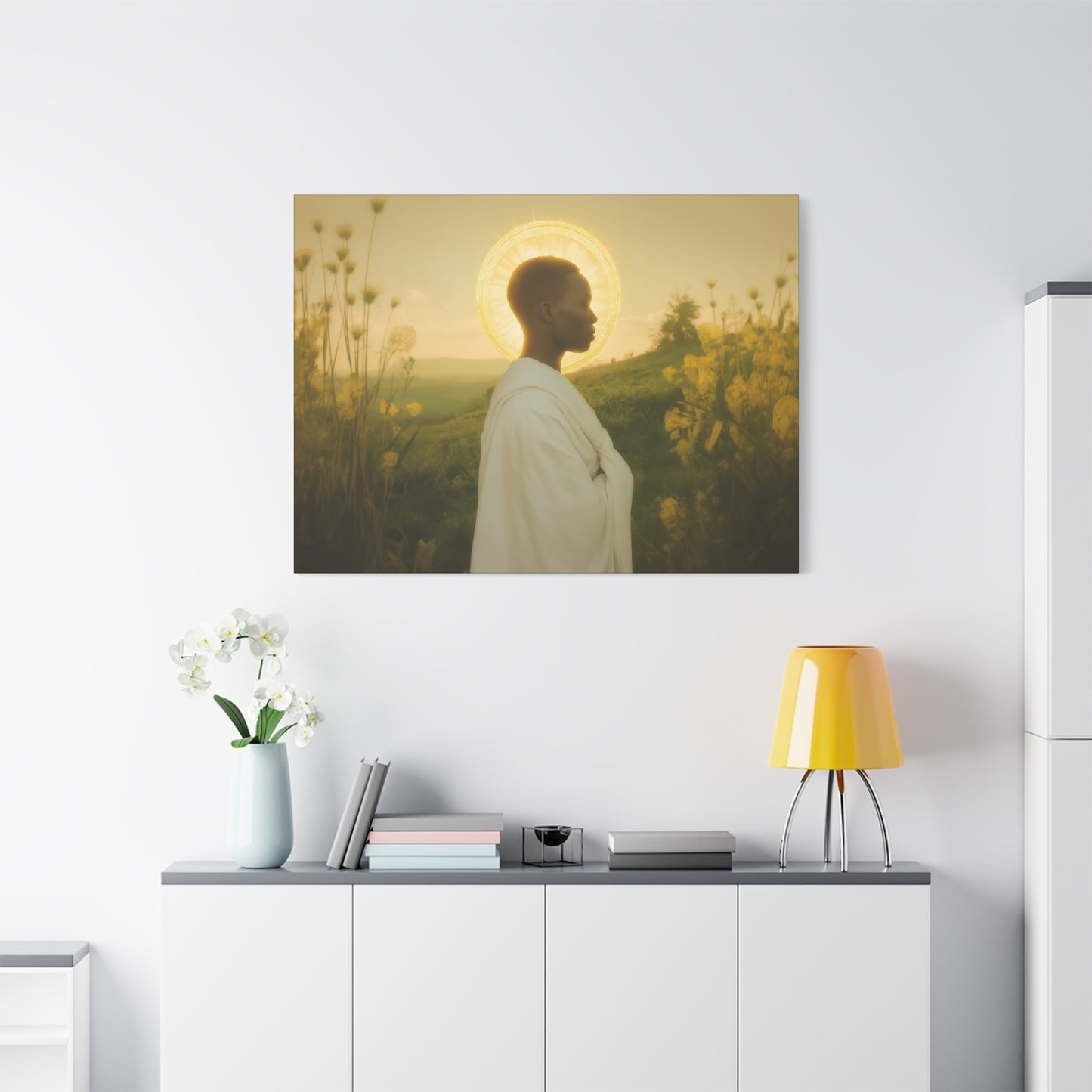 Saint Charles Lwanga -  Museum Wrapped Canvas - Sanctified Souls Print - Religious Art for your Home - Catholic Patron Saint Art