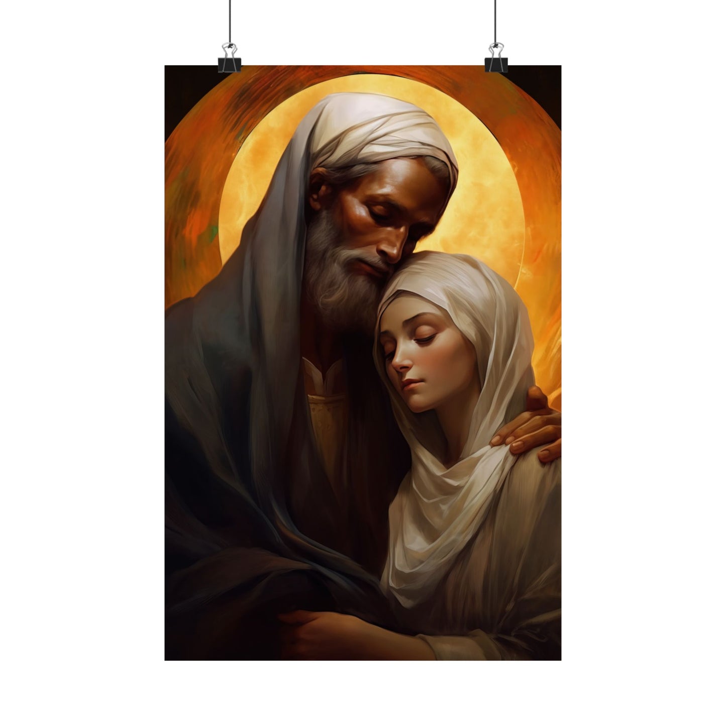 Saint Joachim and Saint Anne - Sanctified Souls Print - Multiple Sizes - Premium Matte Vertical Posters