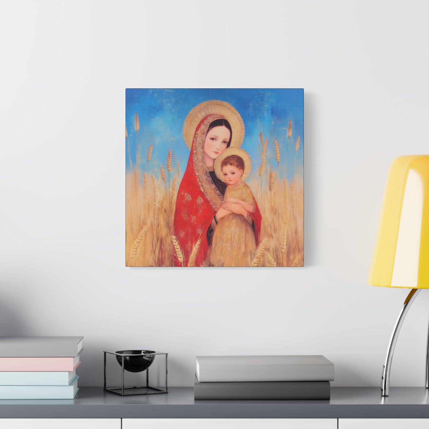 Our Lady of the Harvest  - Multiple Sizes - Catholic Home art - Museum Wrapped Canvas - Sanctified Souls Print