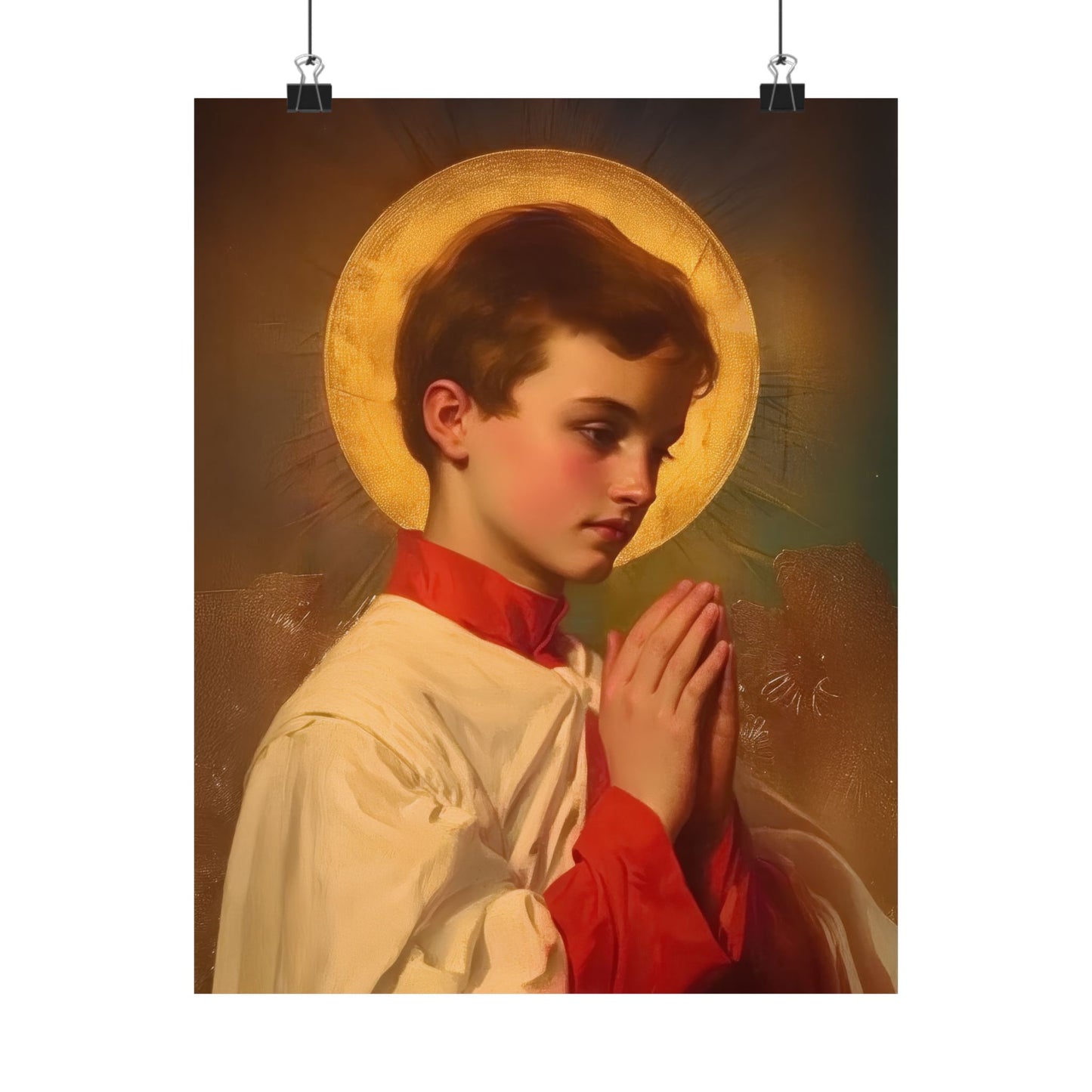 Saint Dominic Savio - Sanctified Souls Print - Multiple Sizes - Premium Posters - Catholic Art - Christian Home Decor Artwork