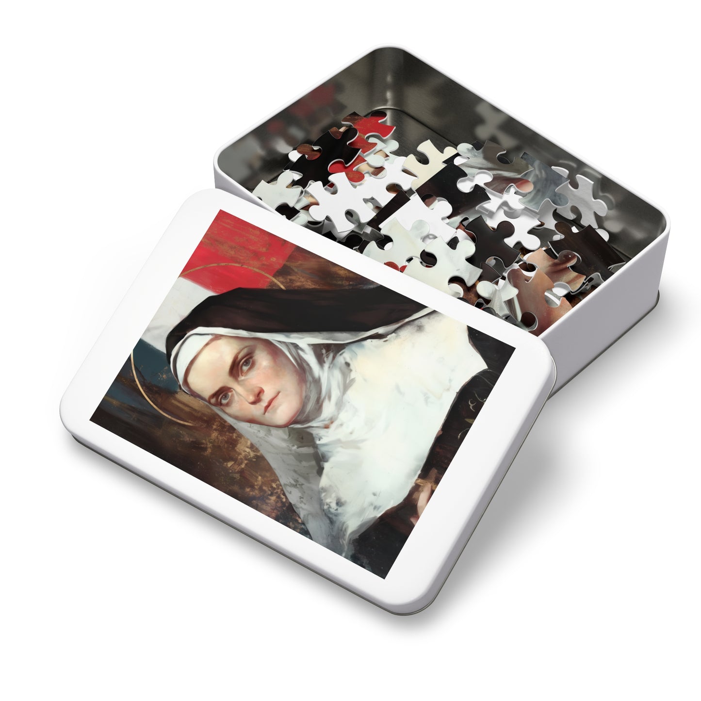 Saint Jeanne-Antide Thouret - Puzzle and Keepsake Tin - Religious (30, 110, 252, 500,1000) - Religious Puzzle - Gifts for Catholic Families