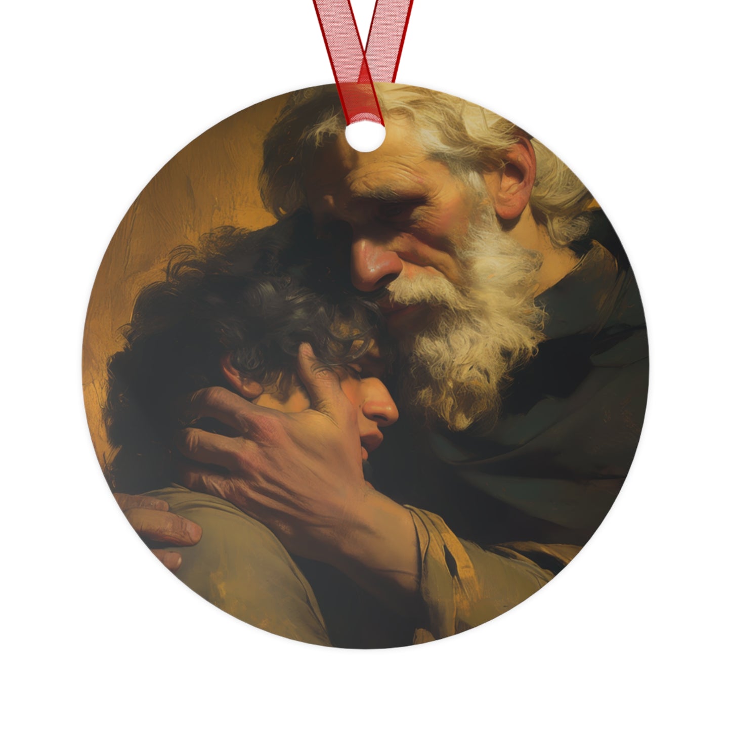 The Return of the Prodigal Son - Metal Ornament - Religious Holiday Christmas Ornament and Keepsake