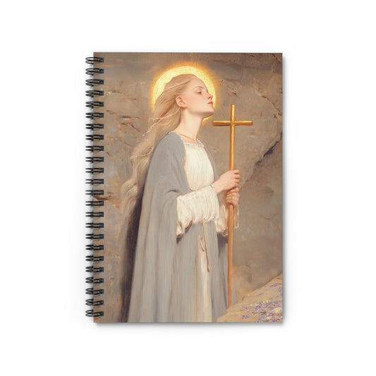 Saint Margaret of Antioch - Sanctified Souls Art - Religious Based Notebook - Spiral Notebook - Prayer journal