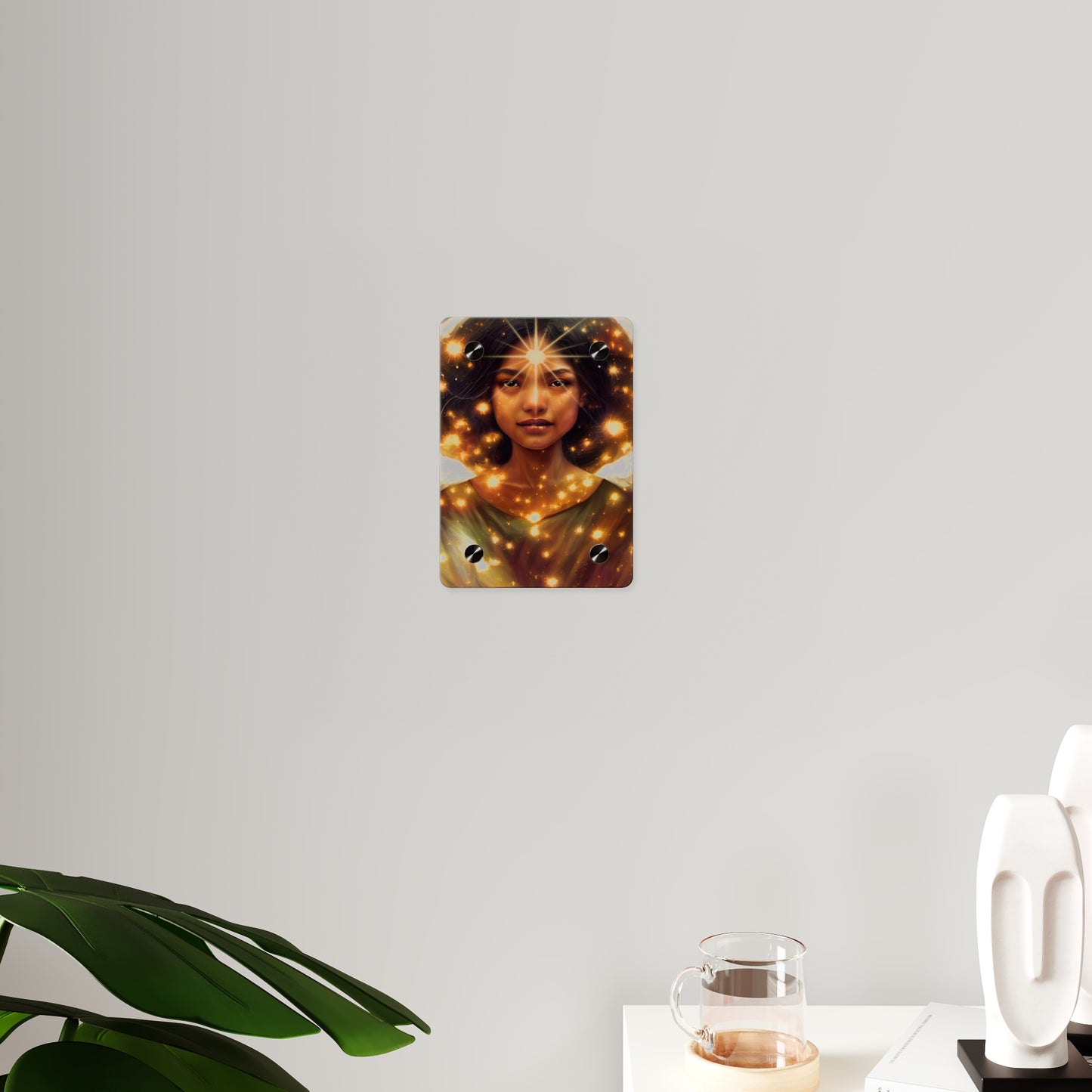 Uriel Acrylic Wall Art Panel - Ready to Hang Acrylic Print - Guardian Angel Art - Divine Magic Angel Oracle Art - Spiritual based work