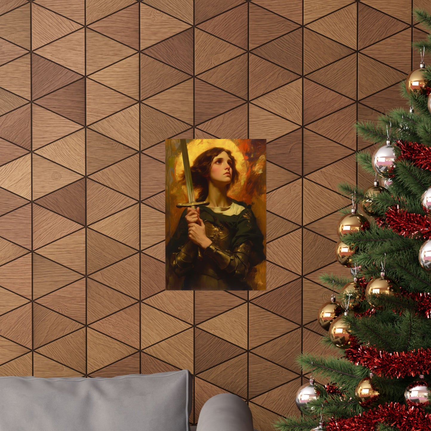 Portrait of Saint Joan of Arc Print - Sanctified Souls Print - Multiple Sizes - Premium Matte Vertical Posters