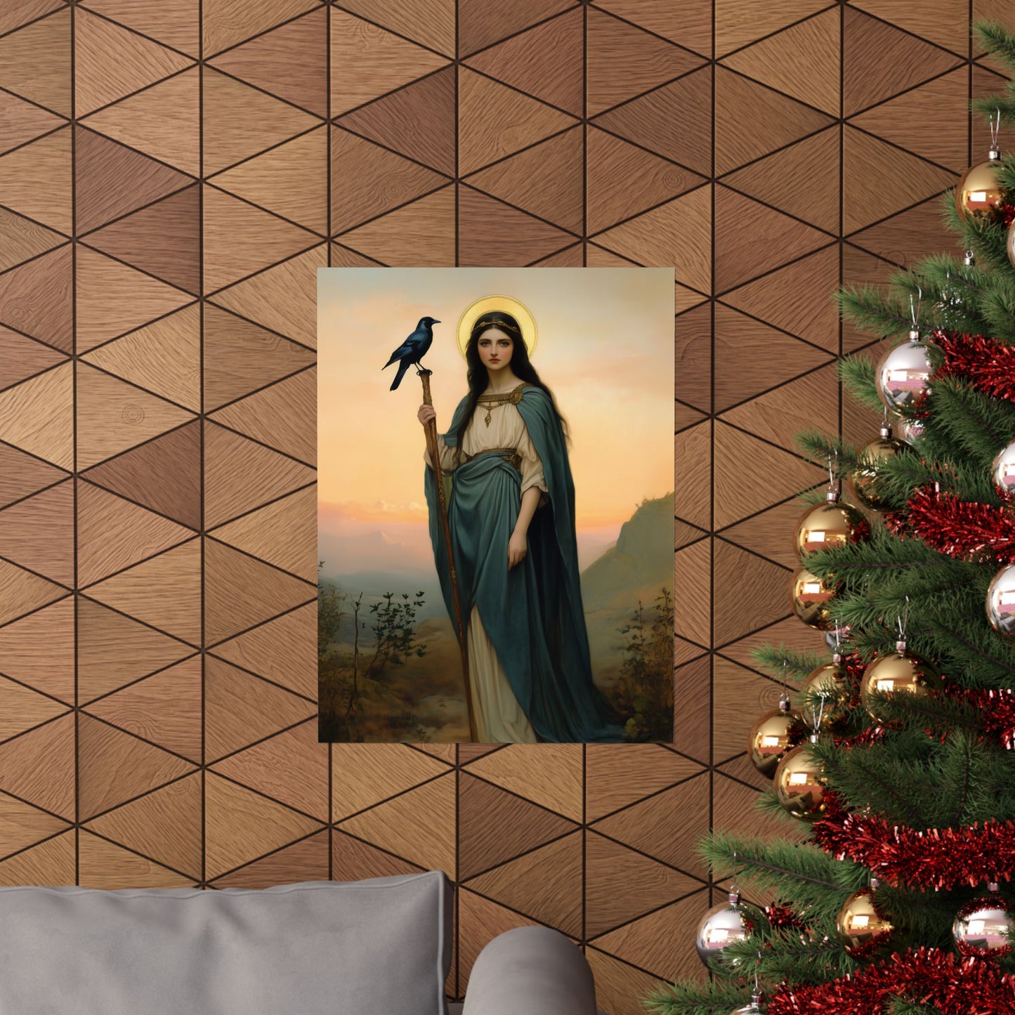 Saint Oda - Sanctified Souls Print - Multiple Sizes - Premium Posters - Catholic Art - Christian Home Decor Artwork