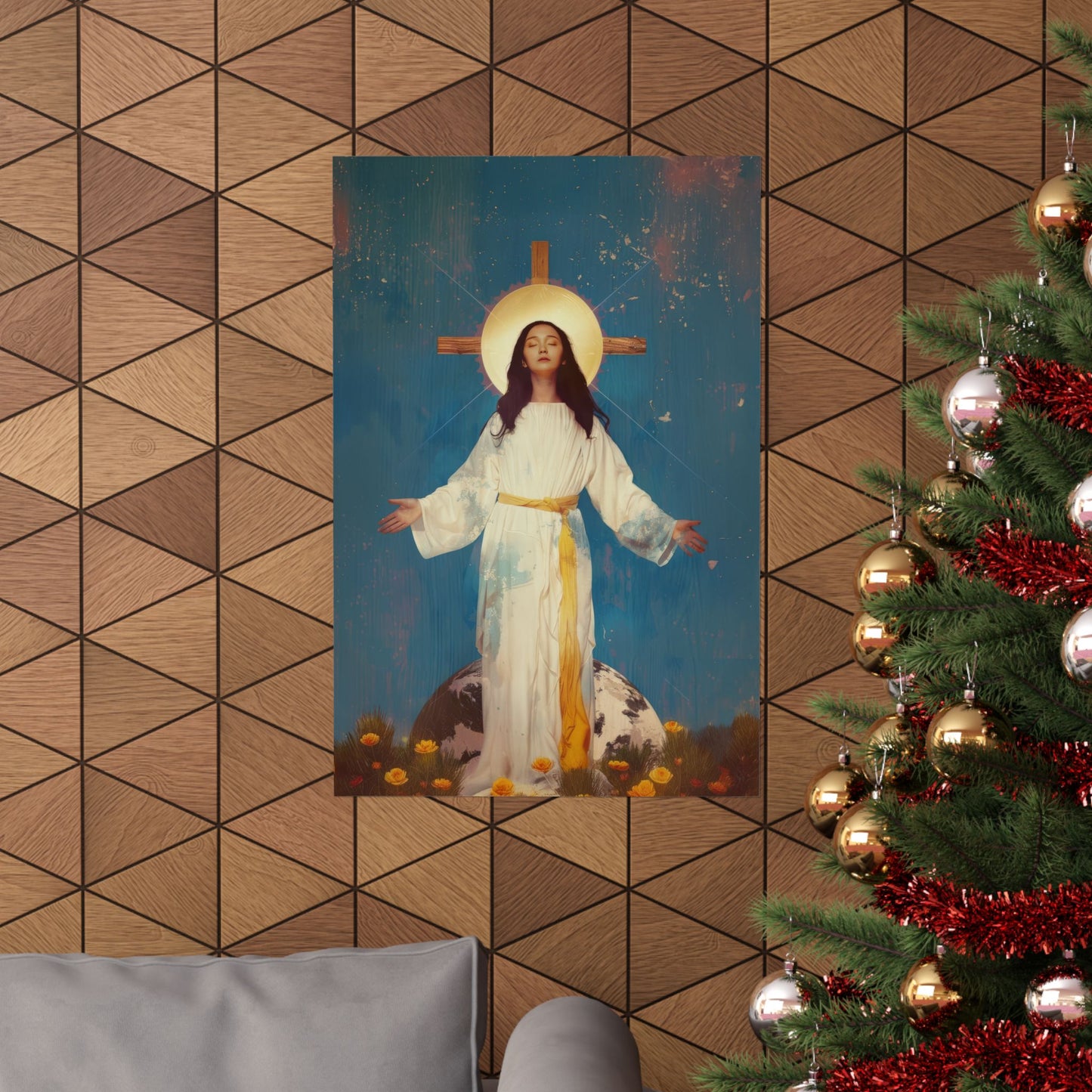 Our Lady of Akita - Mother Mary - Sanctified Souls Print - Multiple Sizes - Premium Matte Vertical Posters