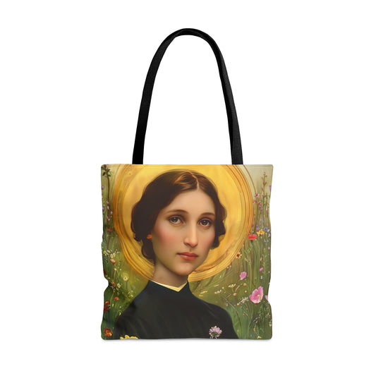Saint Bartolomea Capitanio Tote Bag - Large Medium Small Faith Art Bag - Catholic Faith Purse - Religious Carry All Reusable Tote Bag