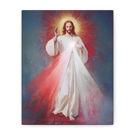 The Divine Mercy - Our Lord Jesus Christ - Gallery Wrapped Canvas - Print - Religious Art for your Home - Catholic