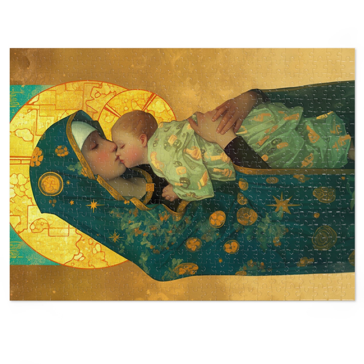 Peaceful Refuge - Mary and the Christ Child - Puzzle and Keepsake Tin - Religious (30, 110, 252, 500,1000) - Catholic Families