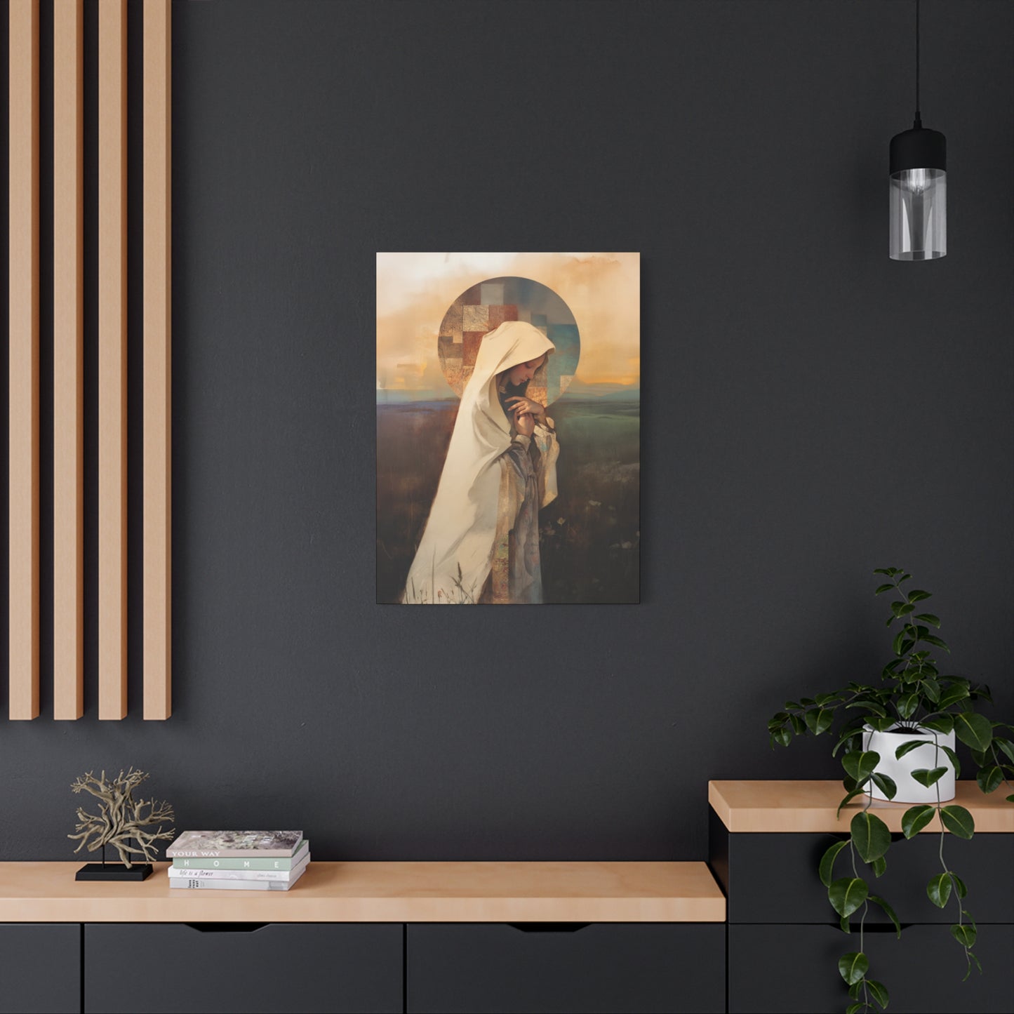 Our Lady of the Prairie - Multiple Sizes - Catholic Home art - Museum Wrapped Canvas - Sanctified Souls Print