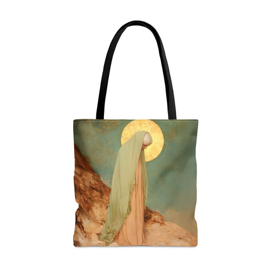 Saint Melania the Elder - Desert Mother - Tote Bag - Large Medium Small Faith Art Bag - Catholic Faith Purse