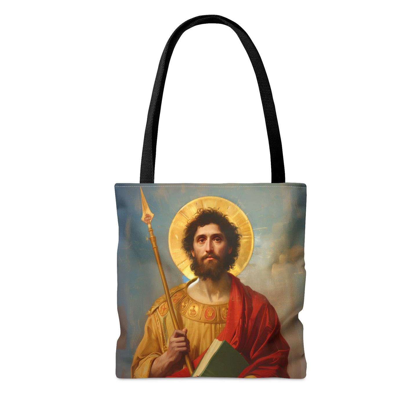 Saint Thomas the Apostle Tote Bag - Large Medium Small Faith Art Bag - Catholic Faith Purse - Religious Carry All Reusable