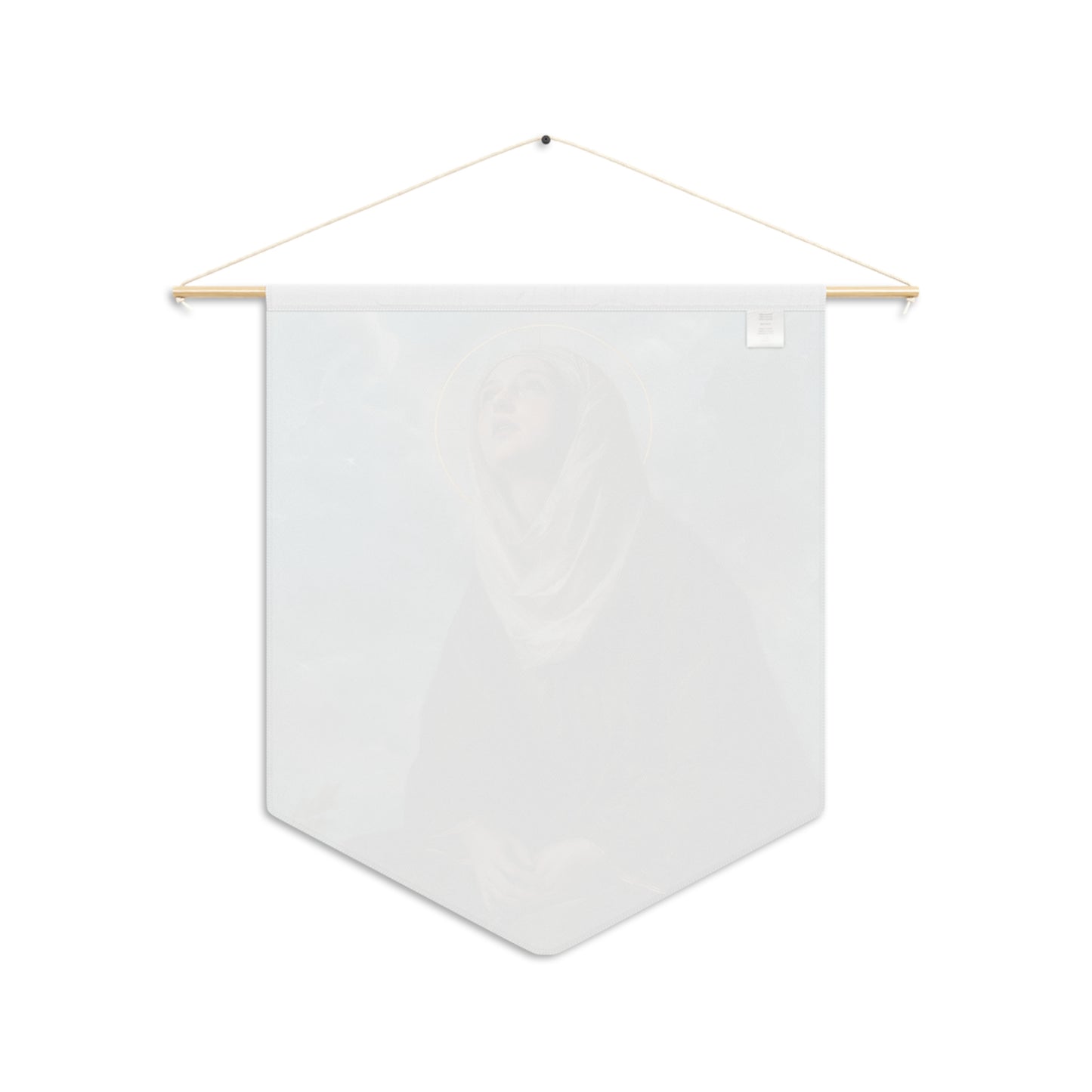 Saint Margaret of Cortona Wall Banner / Wall Hanging / Pennant - Religious Wall Tapestry - Catholic Art - 18" x 21"