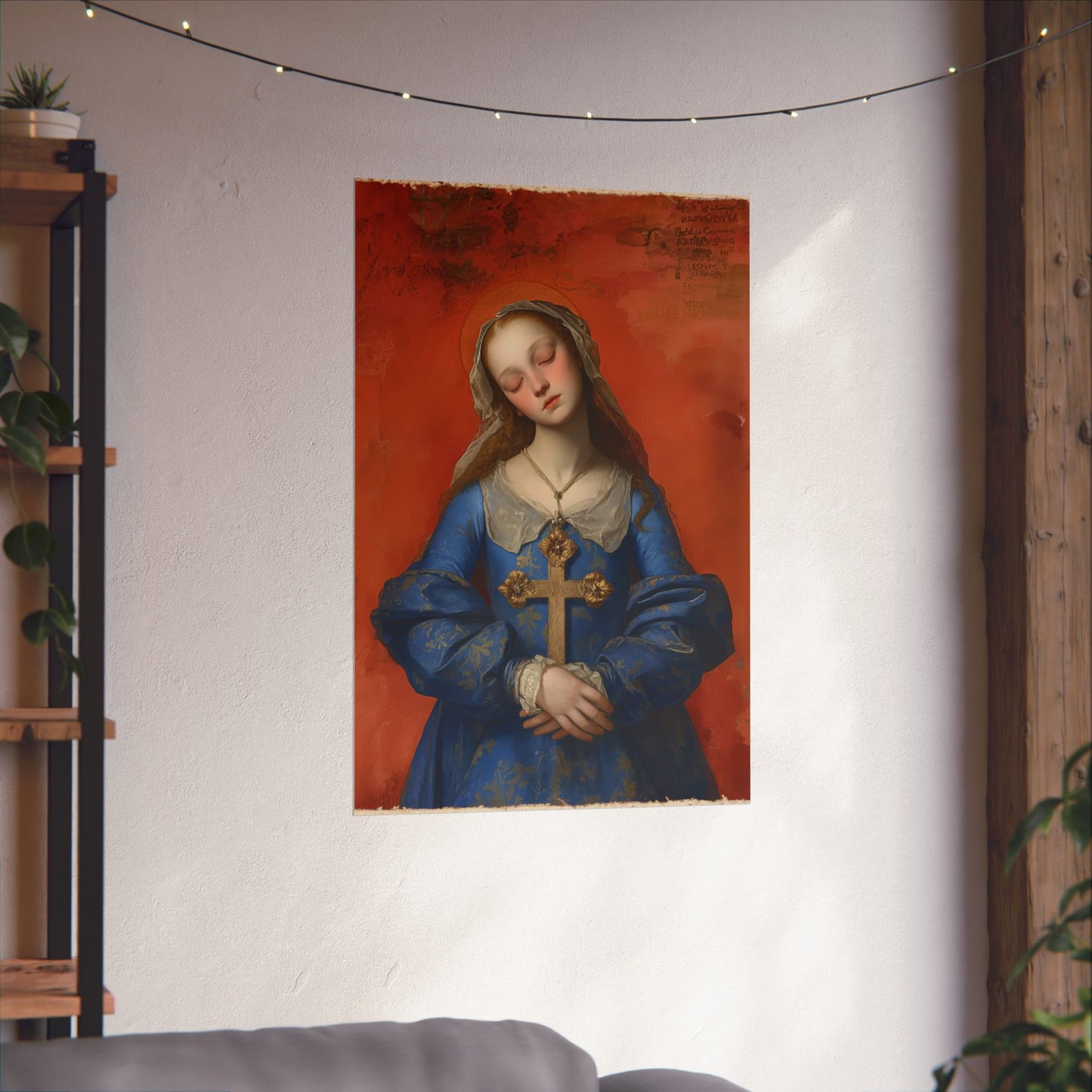 Saint Philomena of San Severino Poster Print - Sanctified Souls Print - Multiple Sizes - Premium Posters - Catholic Art for your home