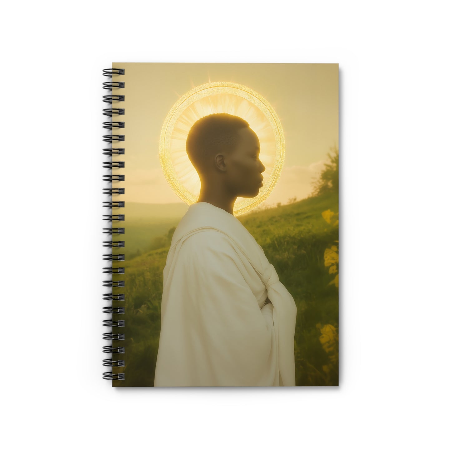 Saint Charles Lwanga - Sanctified Souls Art - Religious Based Notebook - Spiral Notebook - Prayer journal