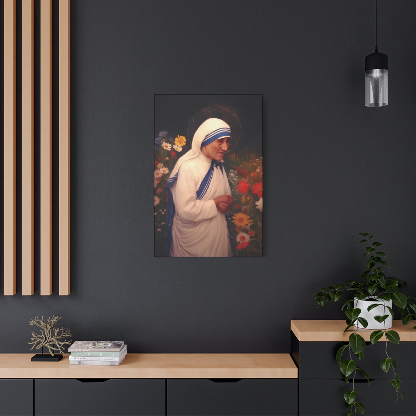 Saint Teresa of Calcutta -  Museum Wrapped Canvas - Sanctified Souls Print - Religious Art for your Home - Catholic Patron Saint Art