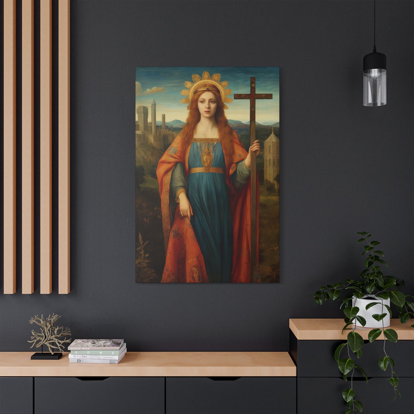Saint Helena Canvas Print - Multiple Sizes - Catholic Home art - Museum Wrapped Canvas - Sanctified Souls Print