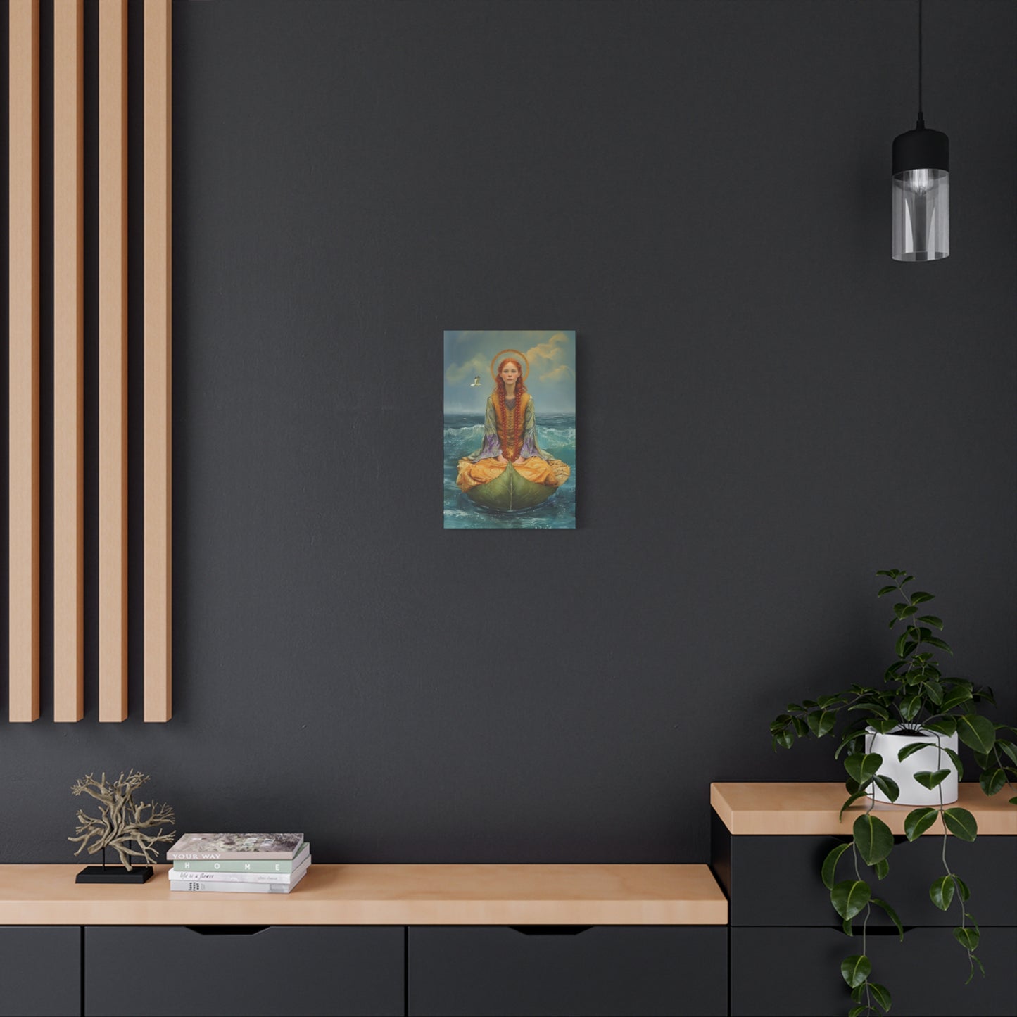 Saint Ia of Cornwall - Museum Wrapped Canvas - Sanctified Souls Print - Religious Art for your Home