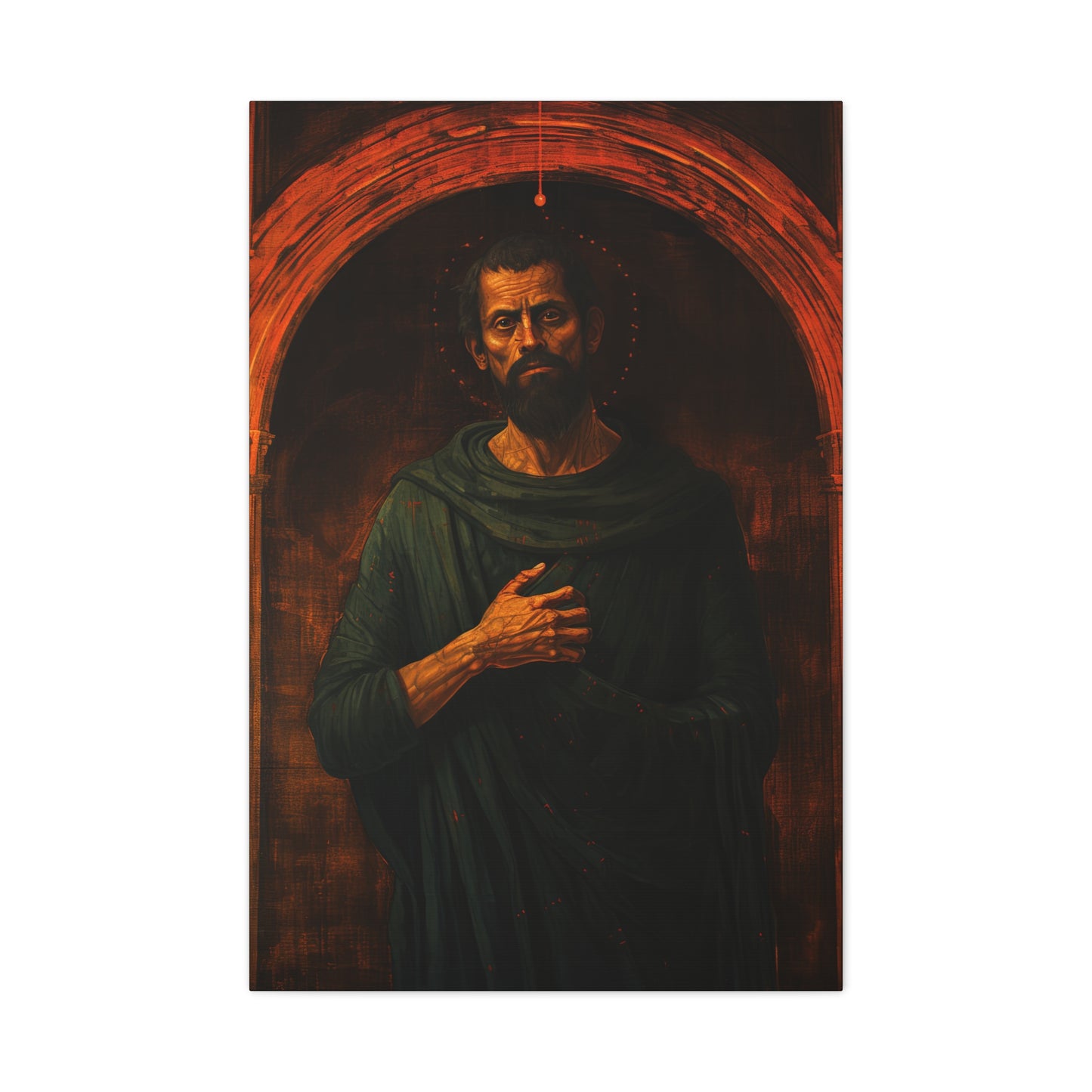 Saint Bartholomew Canvas Print - Multiple Sizes - Catholic Home art - Museum Wrapped Canvas - Sanctified Souls Print