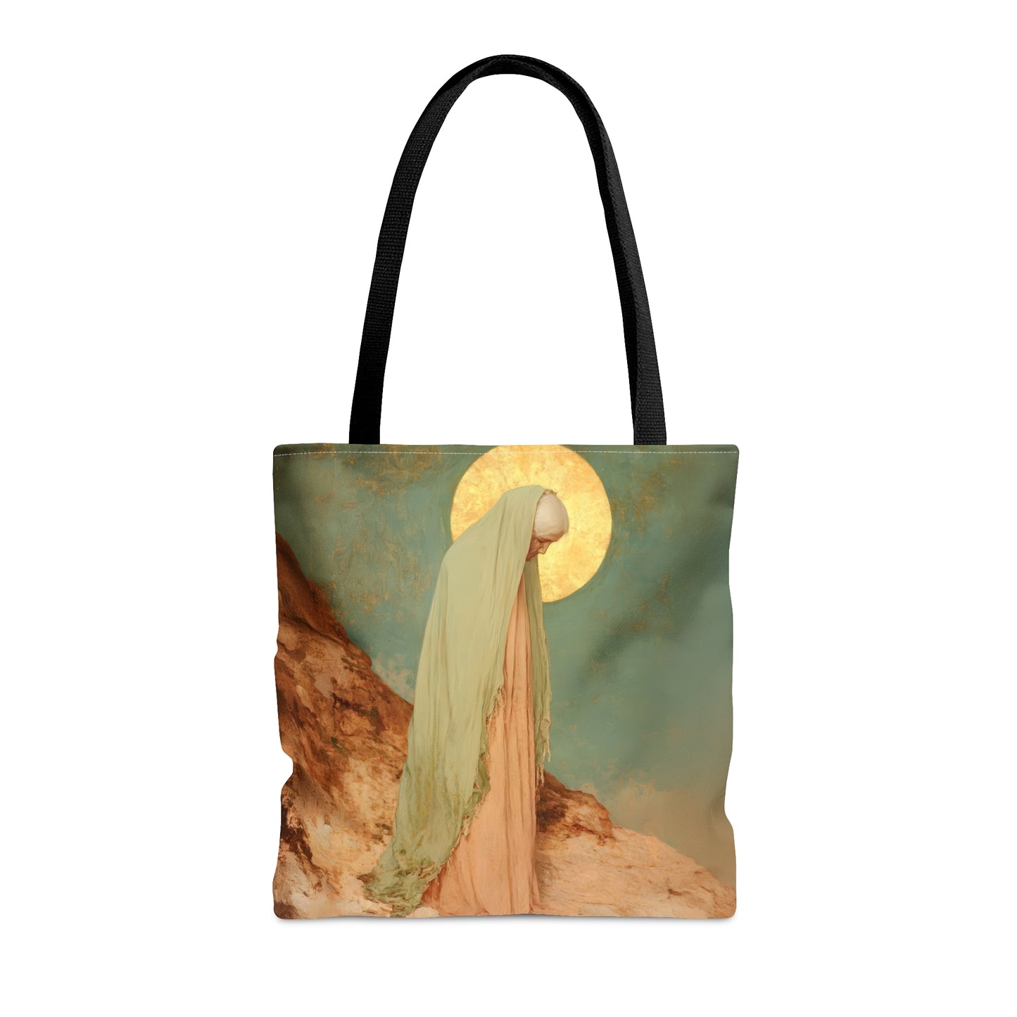Saint Melania the Elder - Desert Mother - Tote Bag - Large Medium Small Faith Art Bag - Catholic Faith Purse