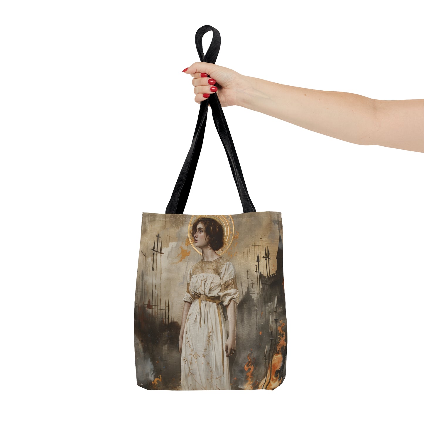 Saint Joan of Arc - Purse - Three sizes - Large Medium Small Faith Art Bag - Catholic purse - Double Sided - Patron Saint Artwork