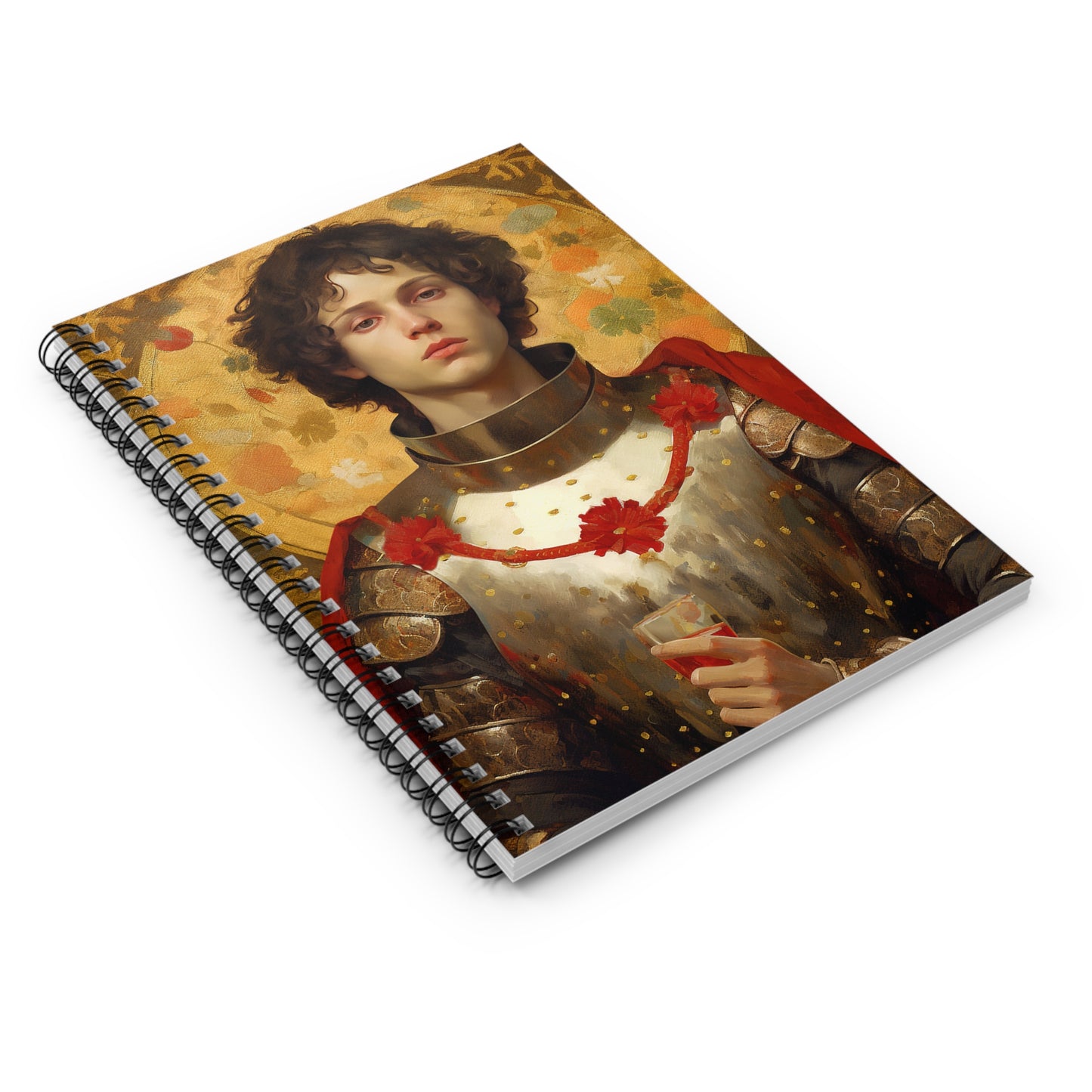 Saint Martin of Tours Journal - Sanctified Souls Art - Religious Based Notebook - Spiral Notebook - Ruled Line
