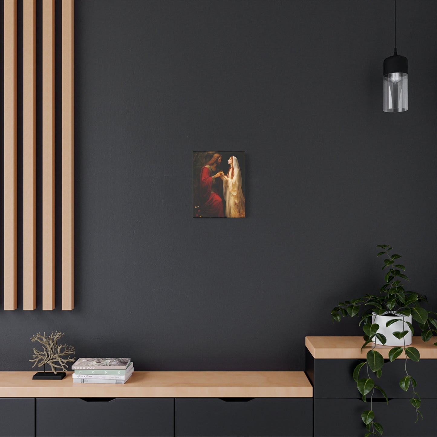 Revelation of Redemption Mary Magdalene and the Risen Christ - Gallery Wrapped Canvas - Sanctified Souls Print - Religious Art for your Home
