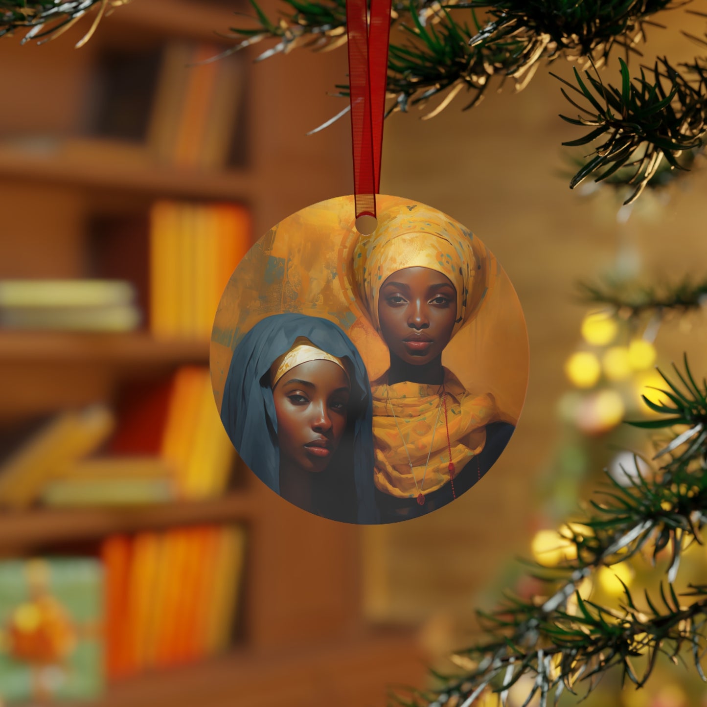 Saints Perpetua and Saint Felicity - Religious Holiday Christmas Ornament and Keepsake - Double sided Keepsake Religious Ornament