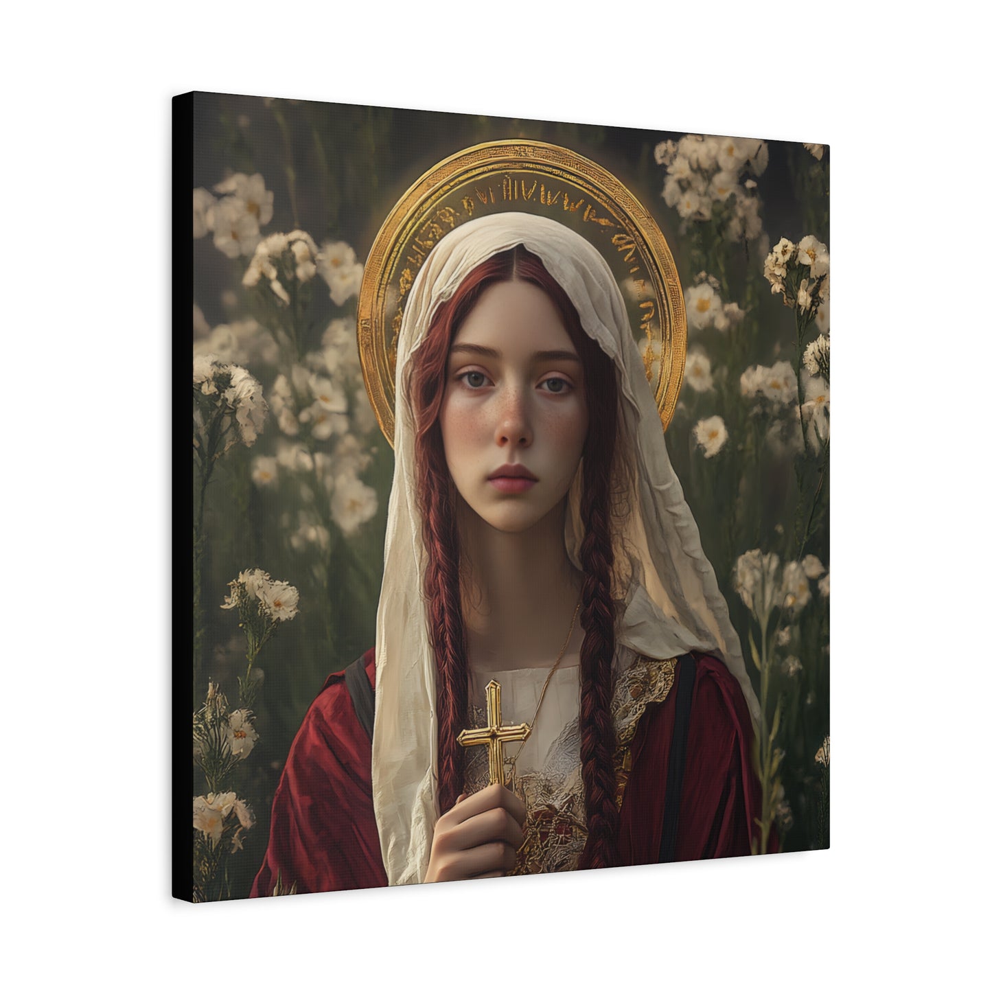 Saint Hilaria - Gallery Wrapped Canvas - Print - Religious Art for your Home - Catholic Art