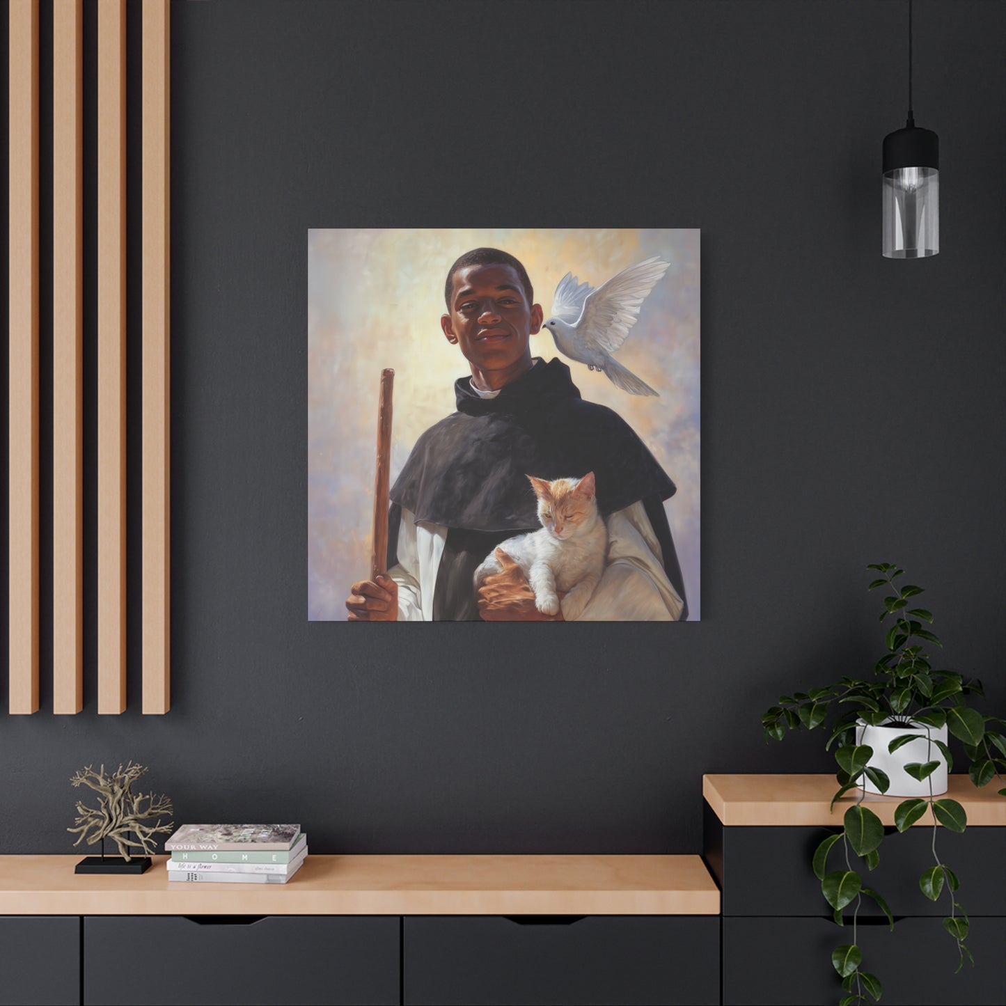 Saint Martin de Porres - Gallery Wrapped Canvas - Print - Religious Art for your Home - Catholic Art