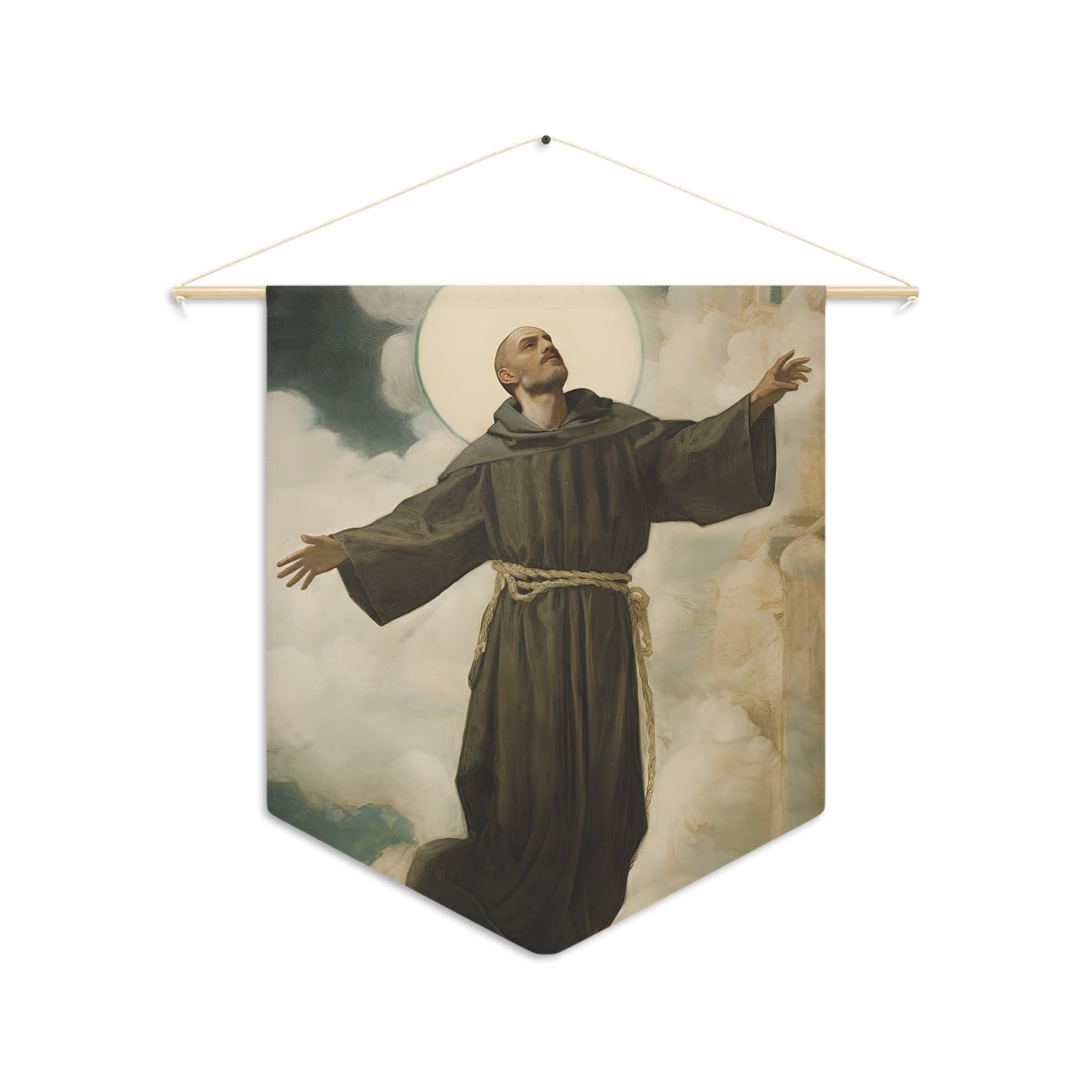 Saint Joseph of Cupertino Wall Banner / Wall Hanging - Our Lady of Guadalupe - Catholic Home Art - Saint Art for your home - 18" x 21"