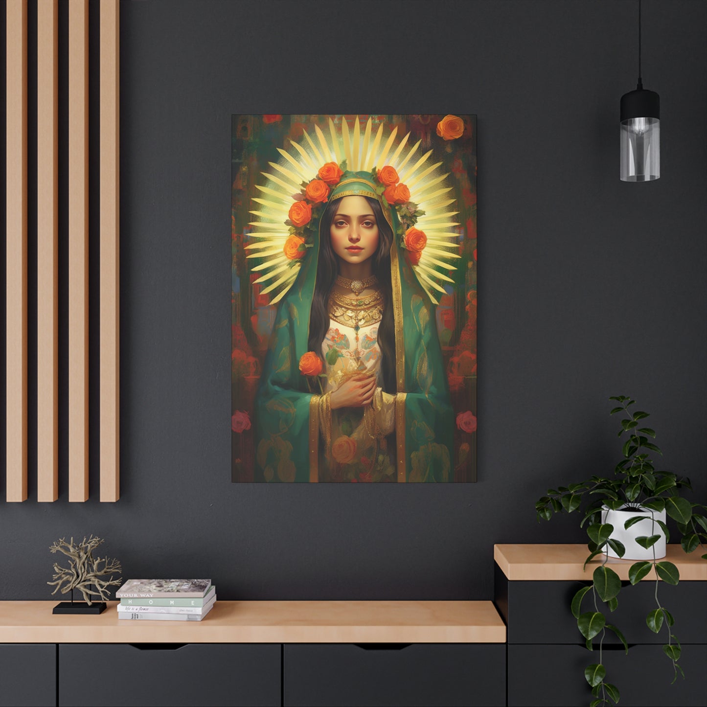 Patroness of Hope Our Lady of Guadalupe Museum Wrapped Canvas Print - Multiple Sizes - Catholic Home art