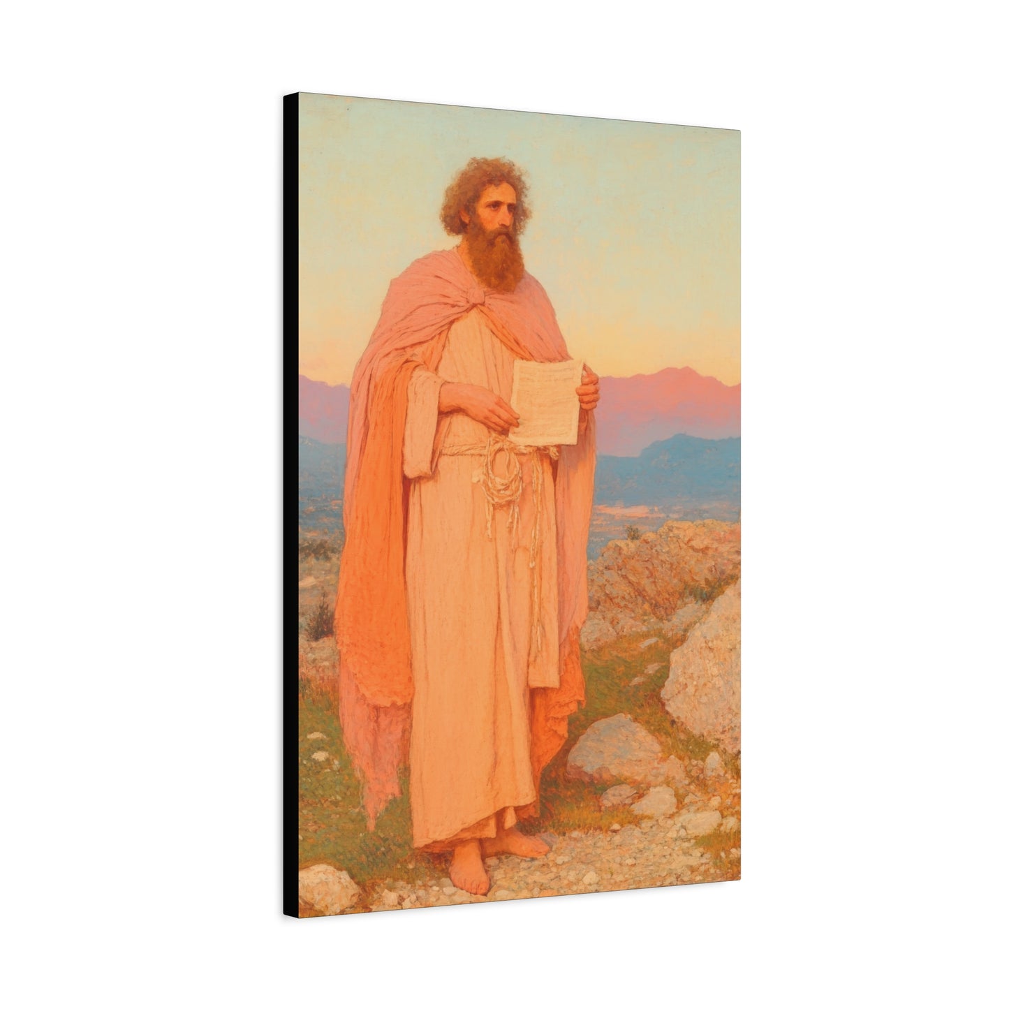 Obadiah - Keeper of the Lord's Warning and Mercy - Gallery Wrapped Canvas - Print - Religious Art for your Home - Catholic Art