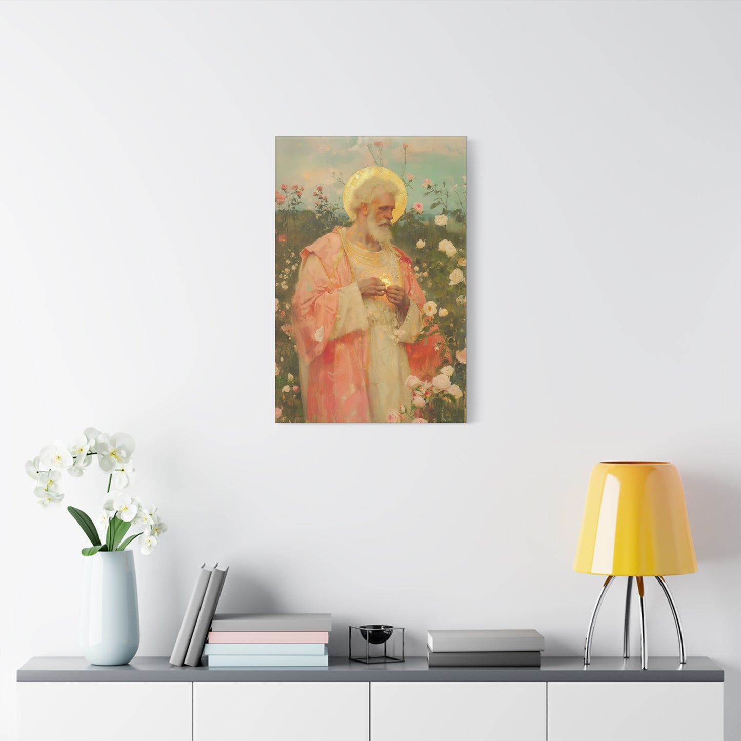 Saint Valentine - Multiple Sizes - Catholic Home art - Museum Wrapped Canvas - Sanctified Souls Print - Catholic Saint Art