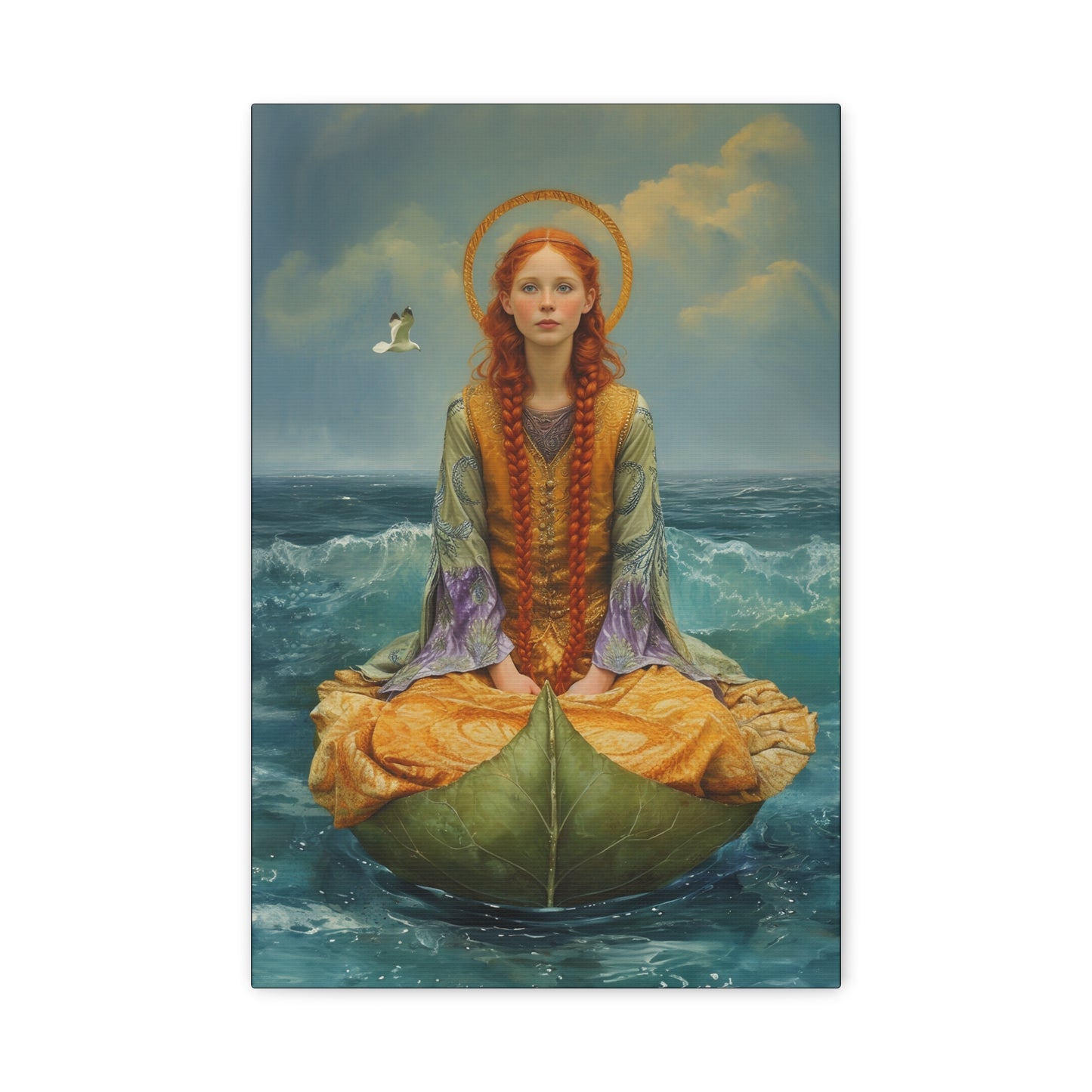 Saint Ia of Cornwall - Museum Wrapped Canvas - Sanctified Souls Print - Religious Art for your Home