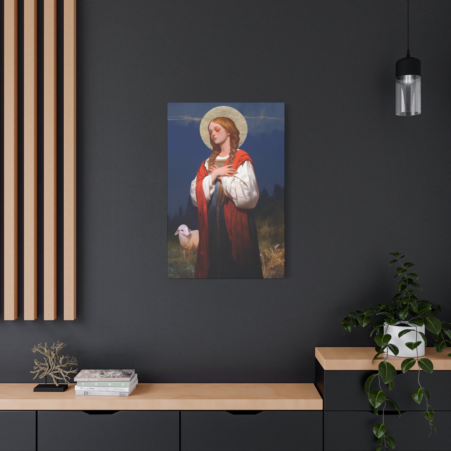 Saint Genevieve - Gallery Wrapped Canvas - Print - Religious Art for your Home - Catholic Art