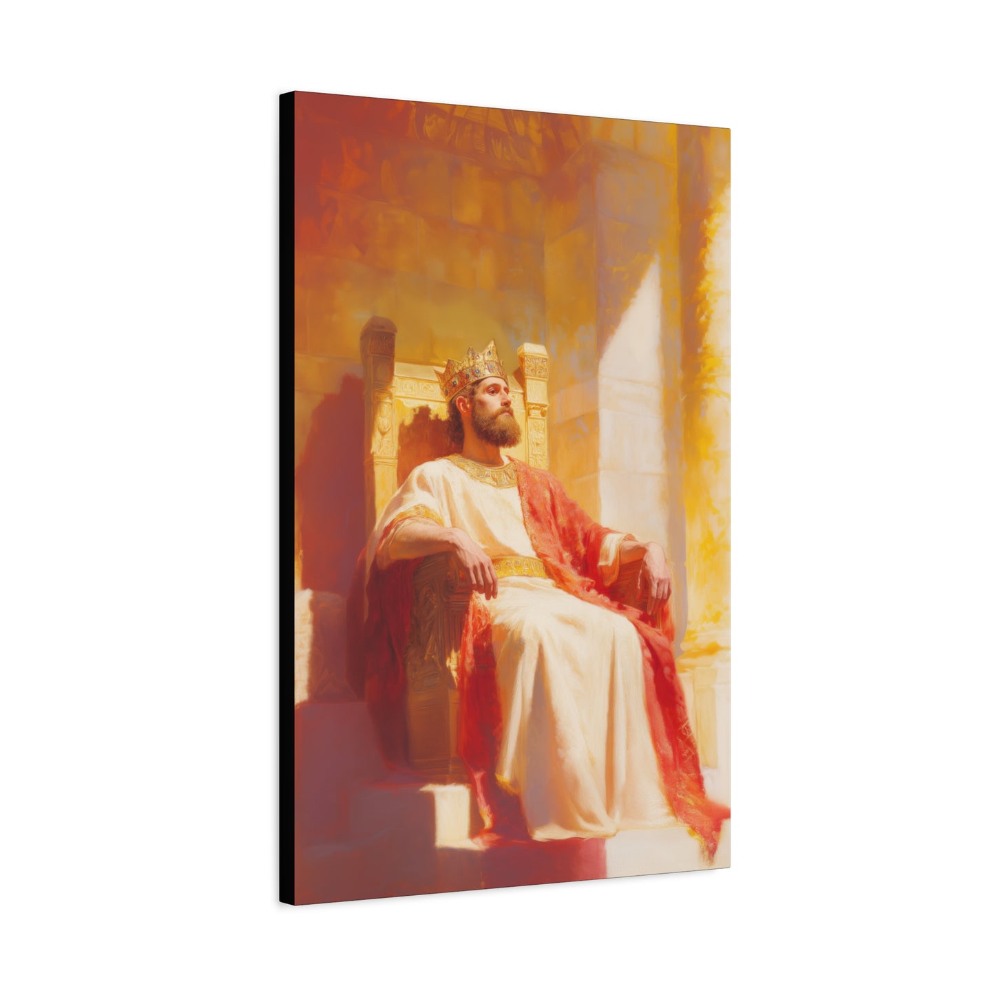 King Solomon: Keeper of God's Understanding - Gallery Wrapped Canvas - Print - Religious Art for your Home - Catholic Art