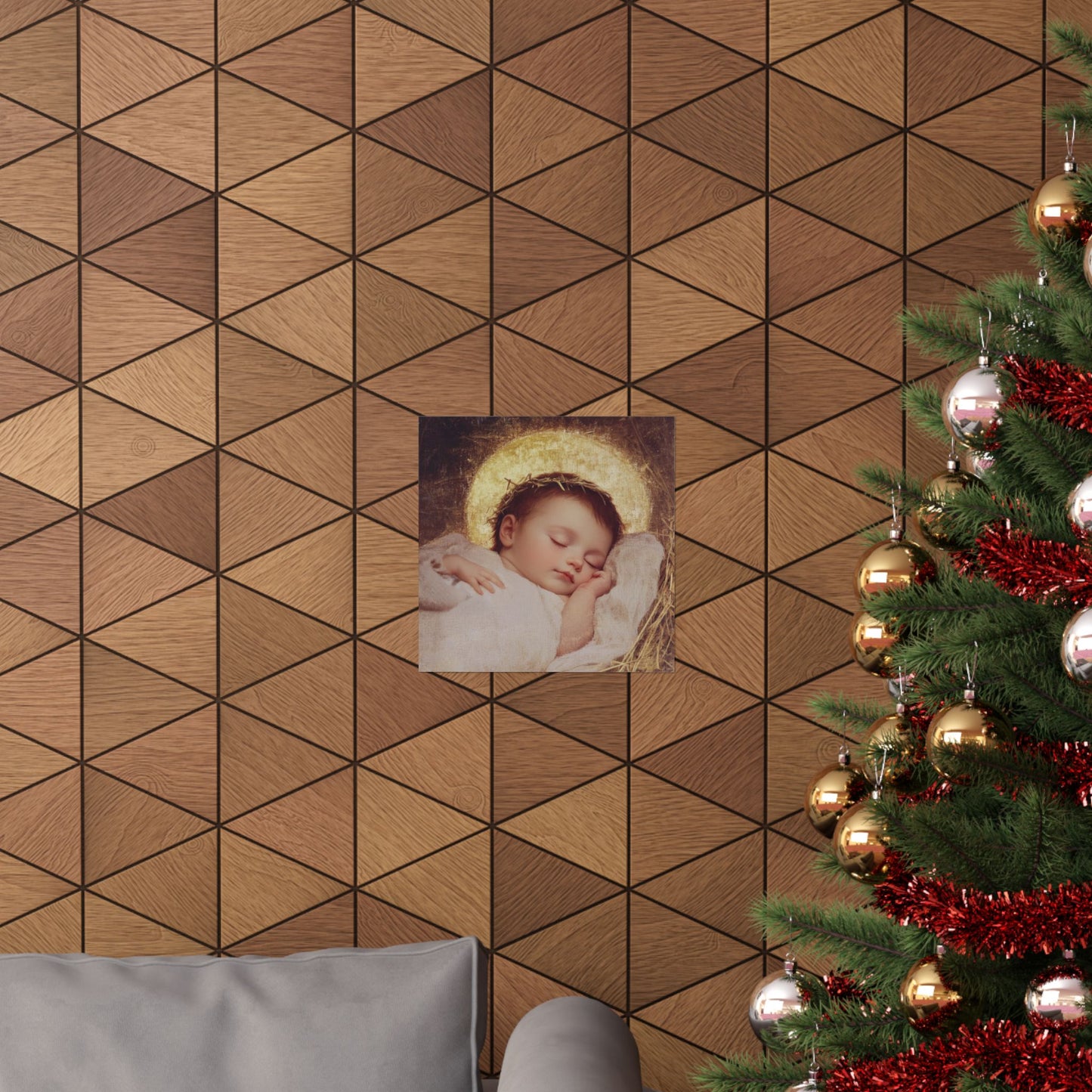 The Christ Child Born Into the Quiet of the World - Sanctified Souls Print - Multiple Sizes - Premium Matte Vertical Posters