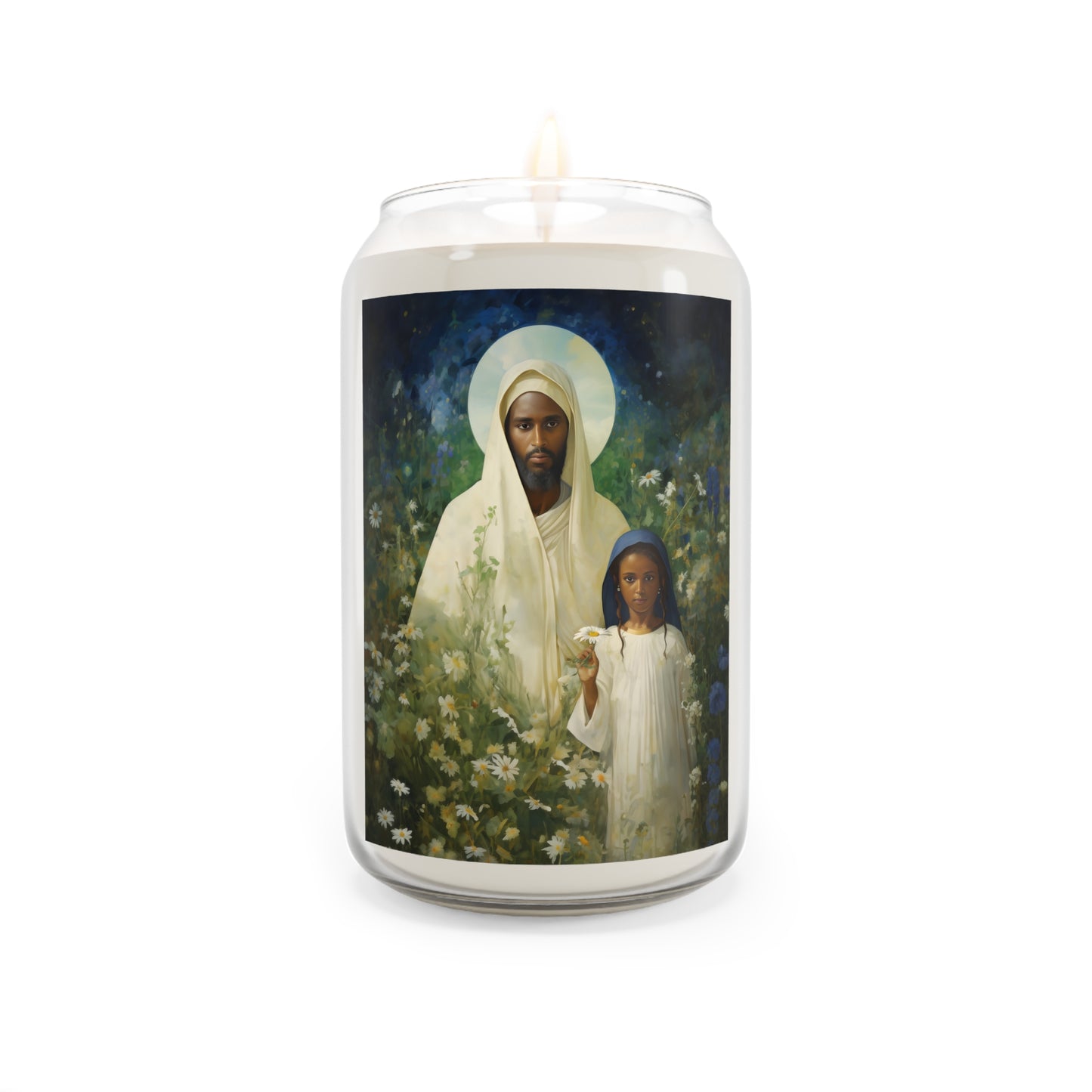 Saint Joachim and Mary Candle - Scented Prayer Candle, 13.75oz - Tall Size - Religious Candle - Catholic Art - Patron Saint of Fathers